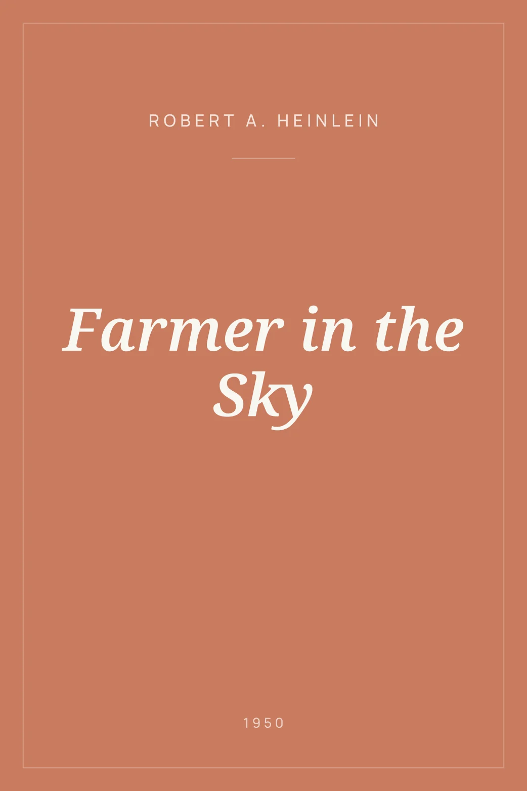 Portada de Farmer in the Sky