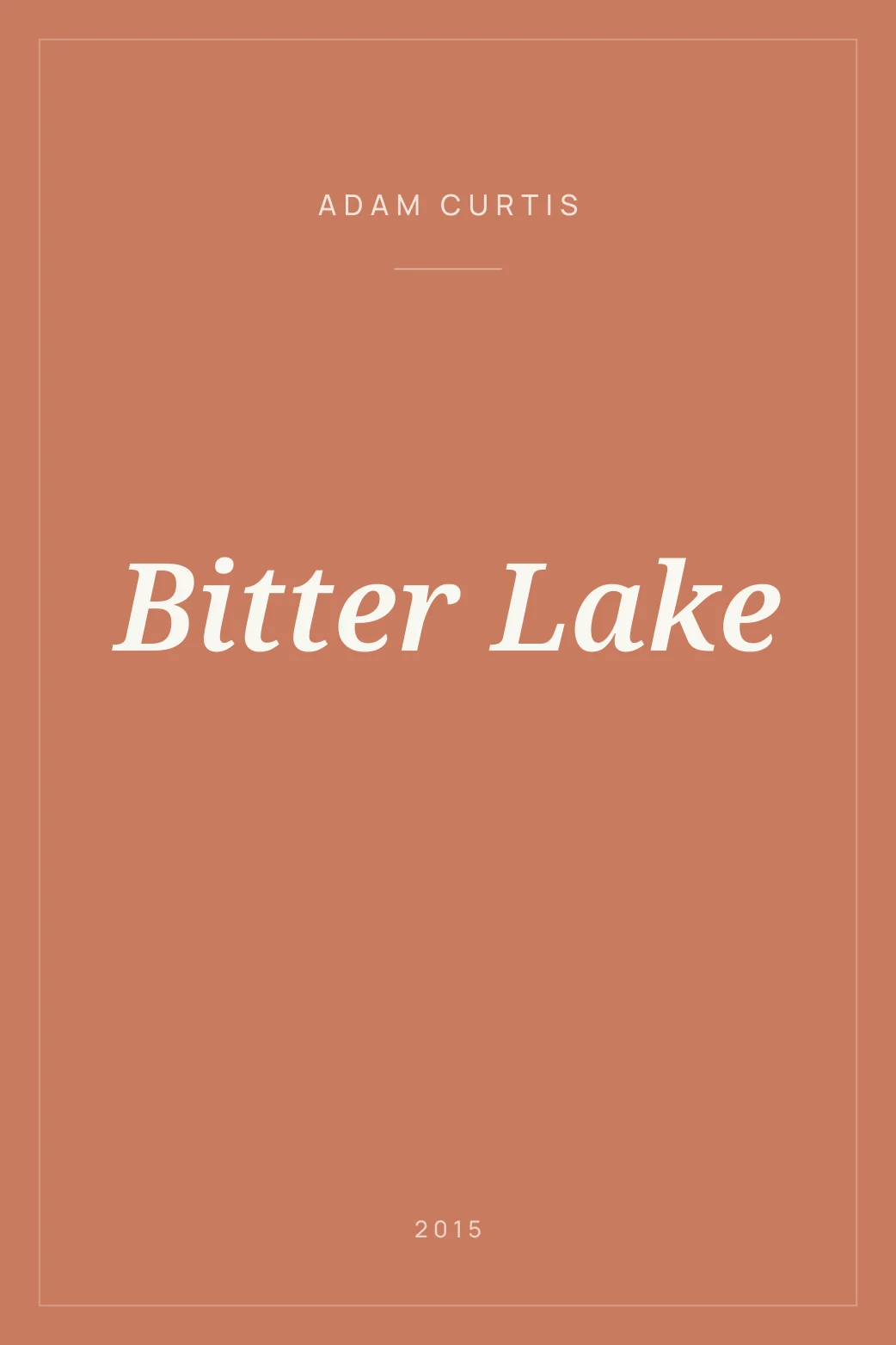 Portada de Bitter Lake