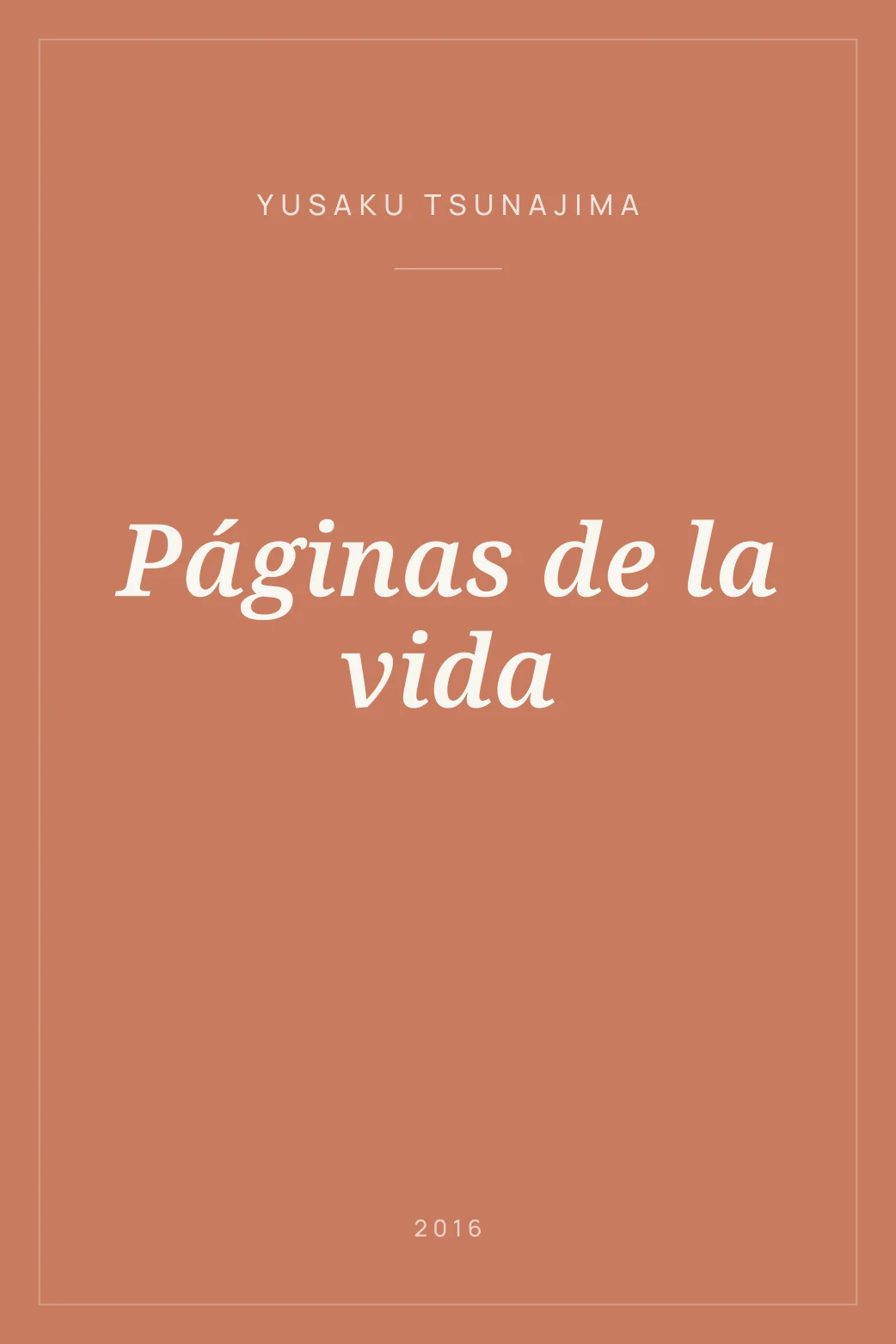 Portada de Páginas de la vida