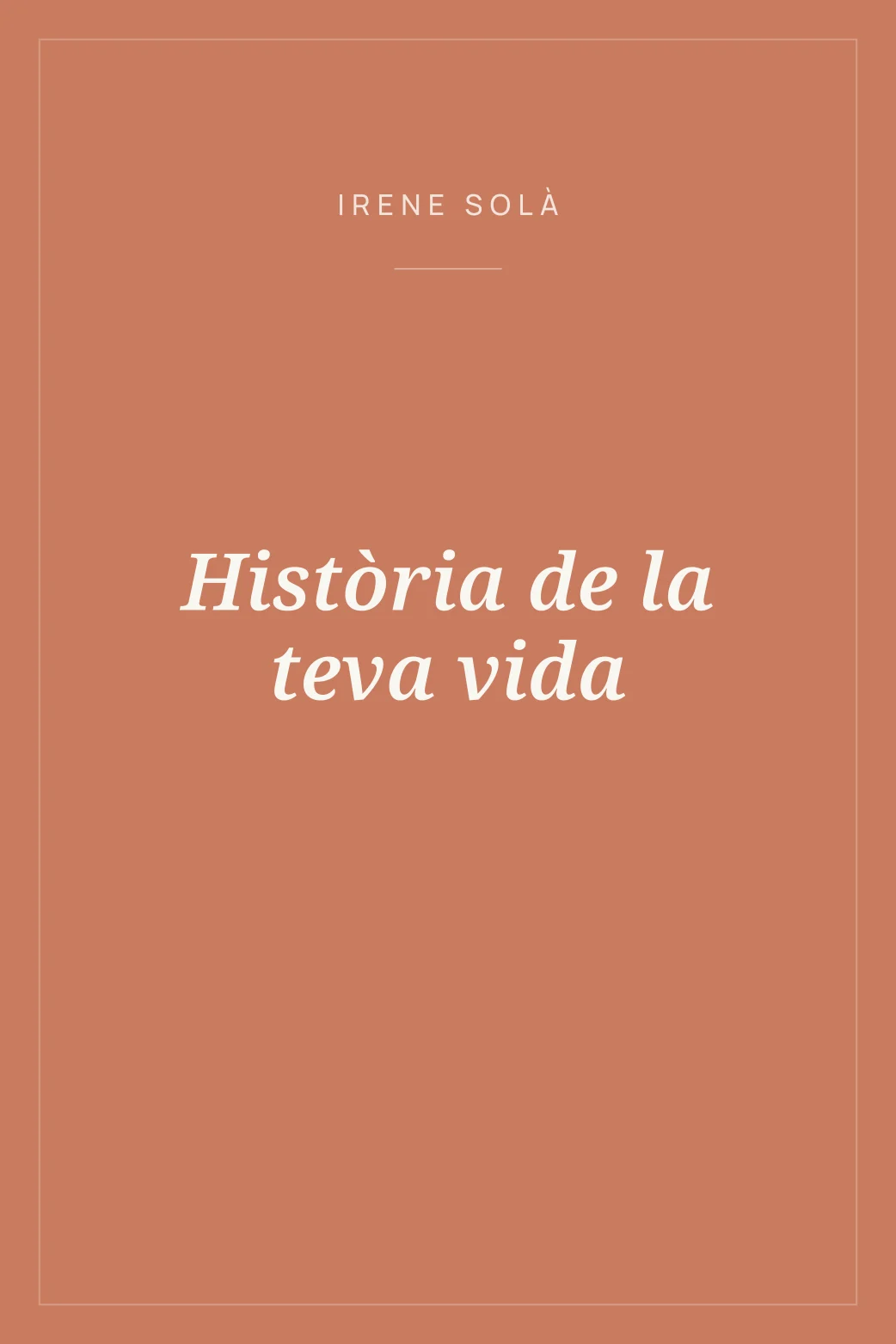 Portada de Història de la teva vida