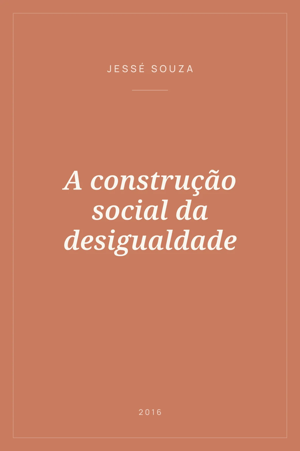 Portada de A construção social da desigualdade
