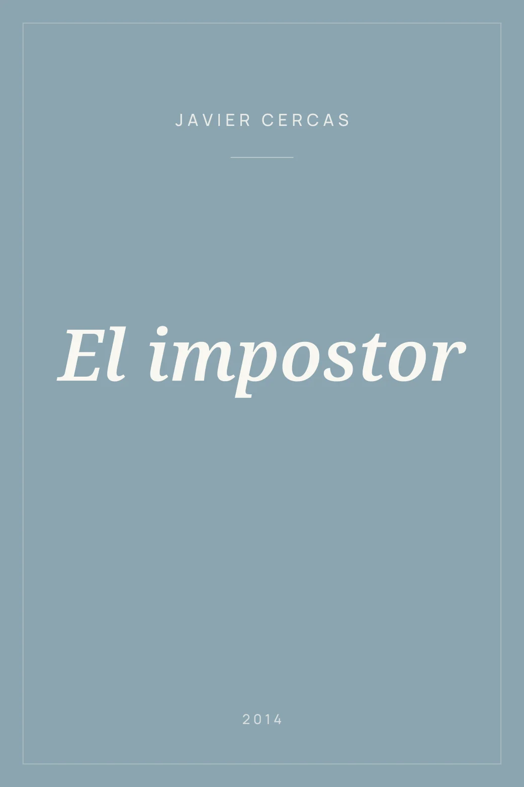 Portada de El impostor