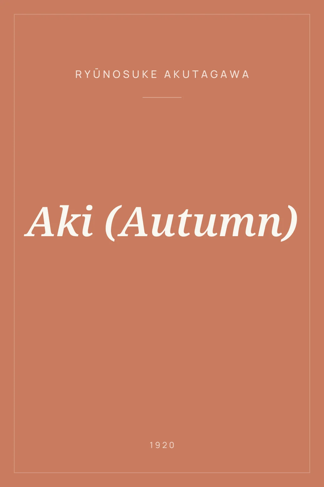 Portada de Aki (Autumn)