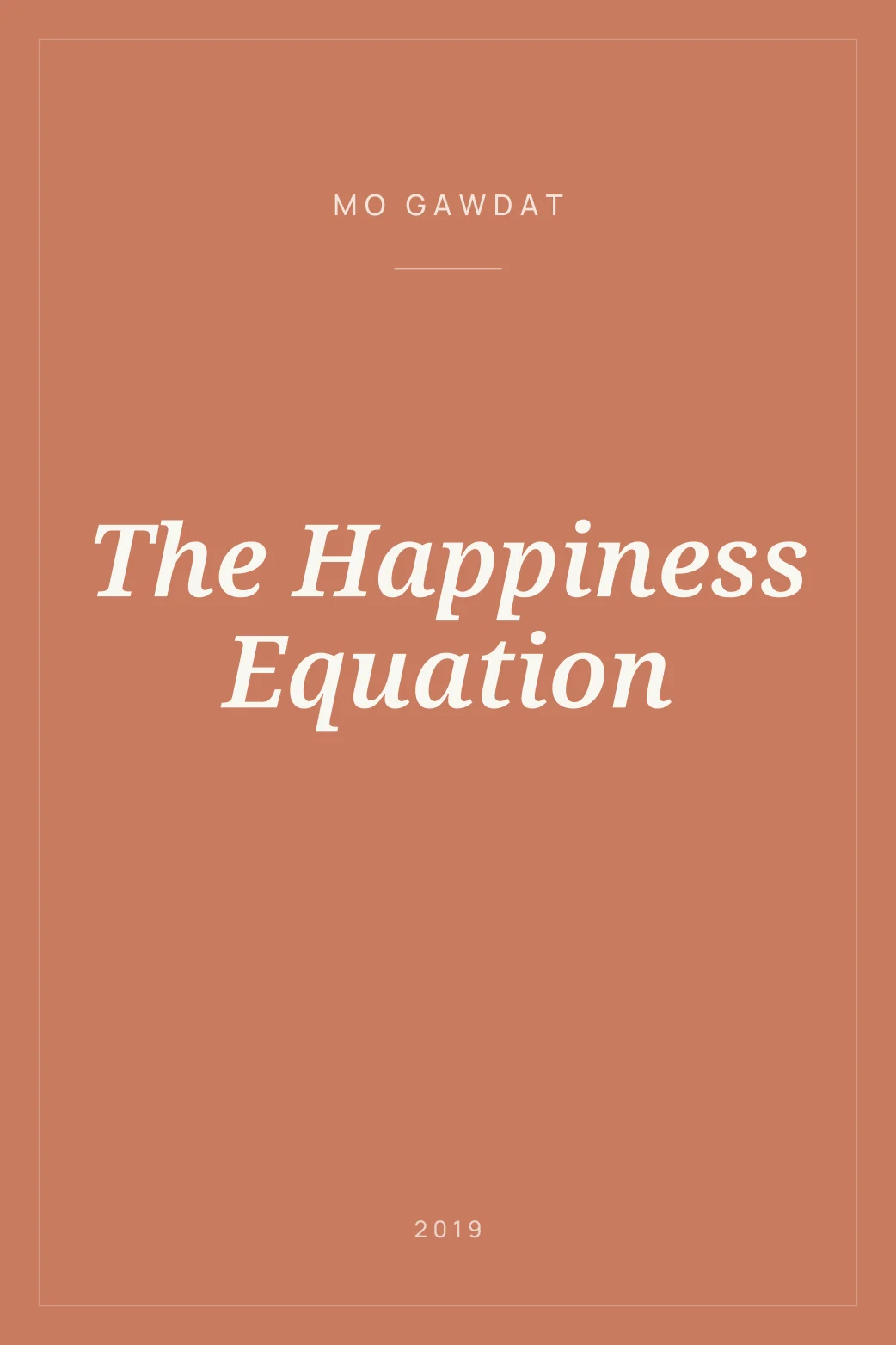 Portada de The Happiness Equation
