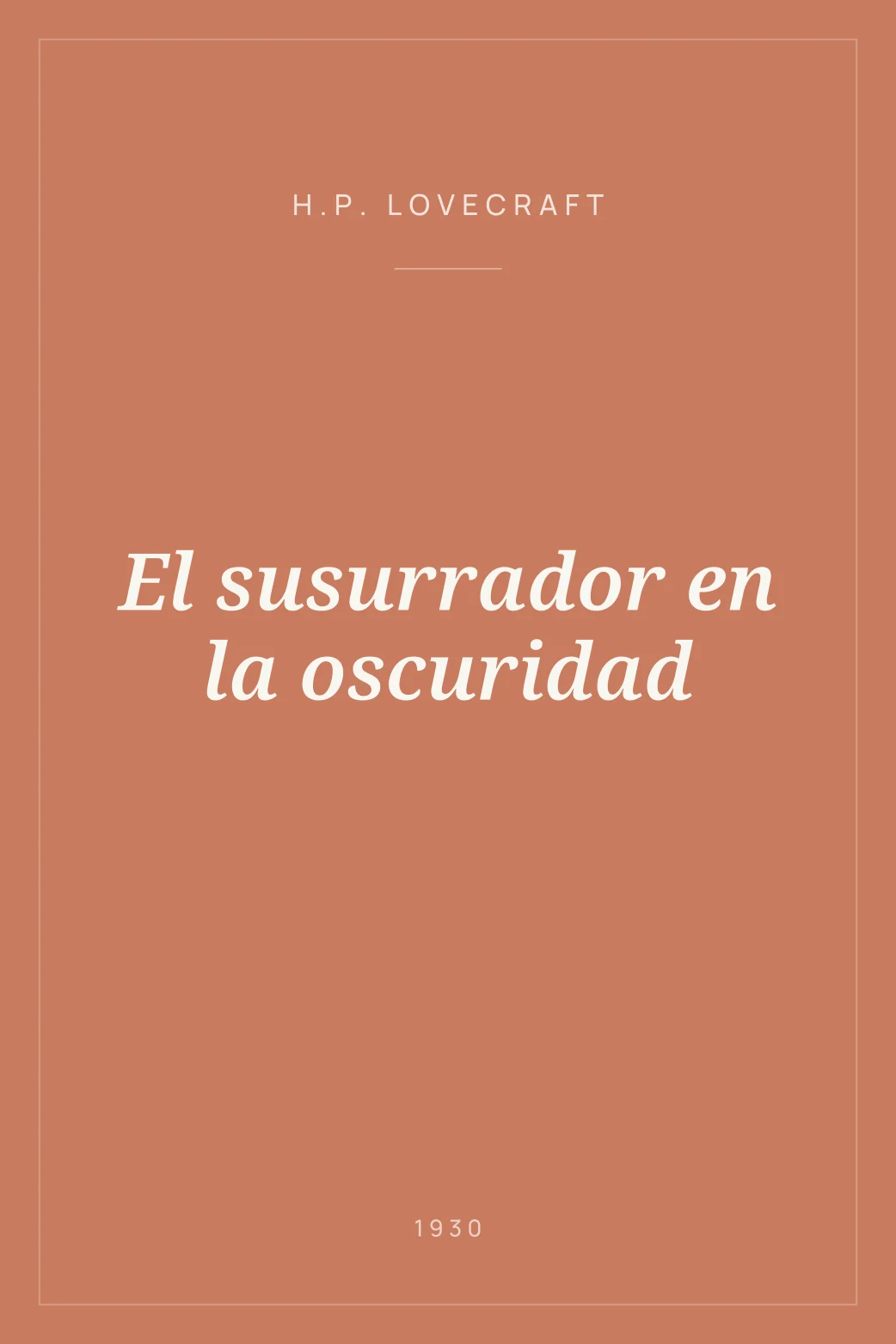 Portada de El susurrador en la oscuridad