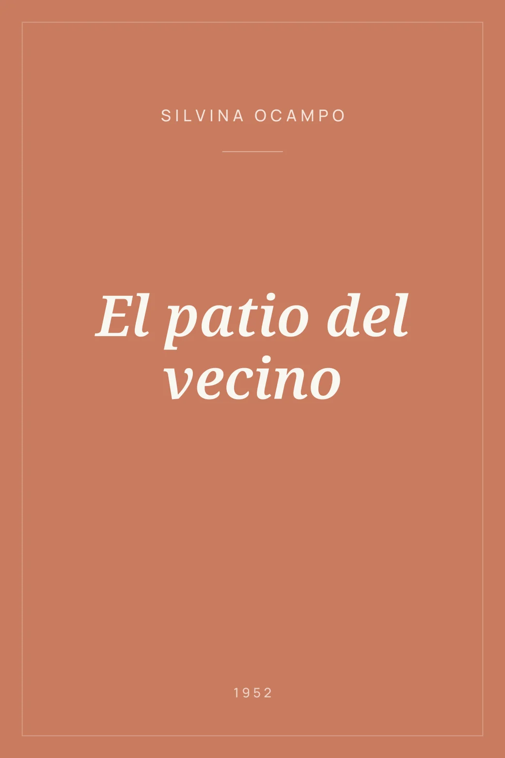 Portada de El patio del vecino