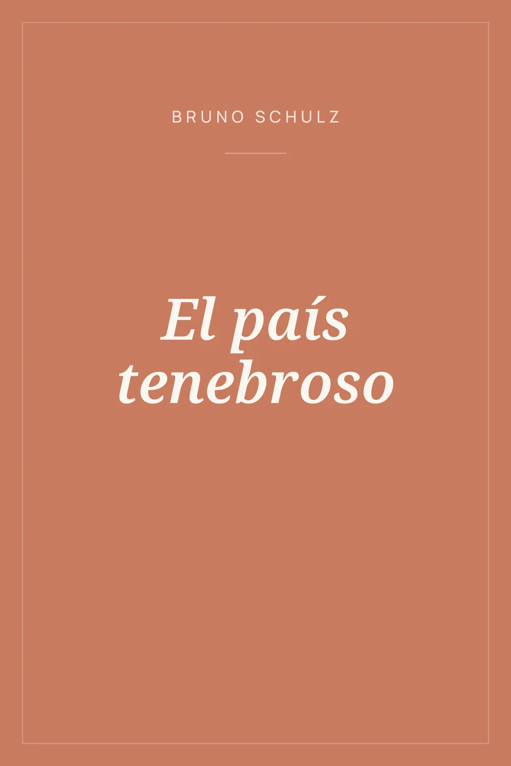 Portada de El país tenebroso