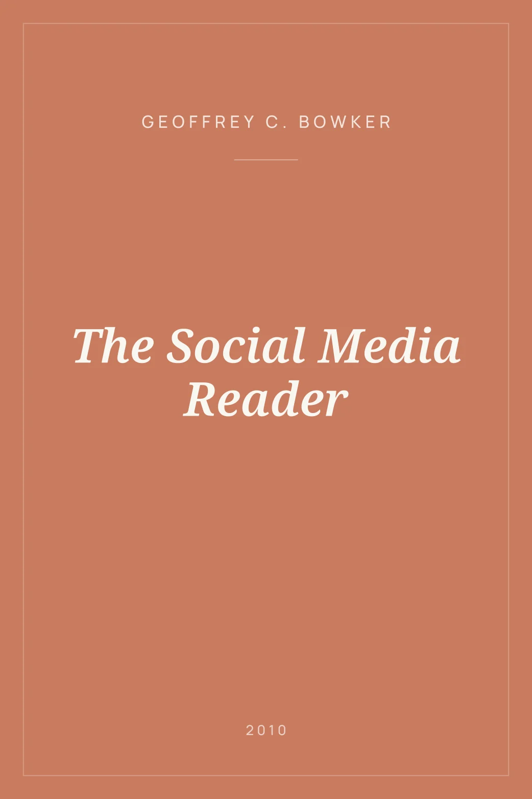 Portada de The Social Media Reader