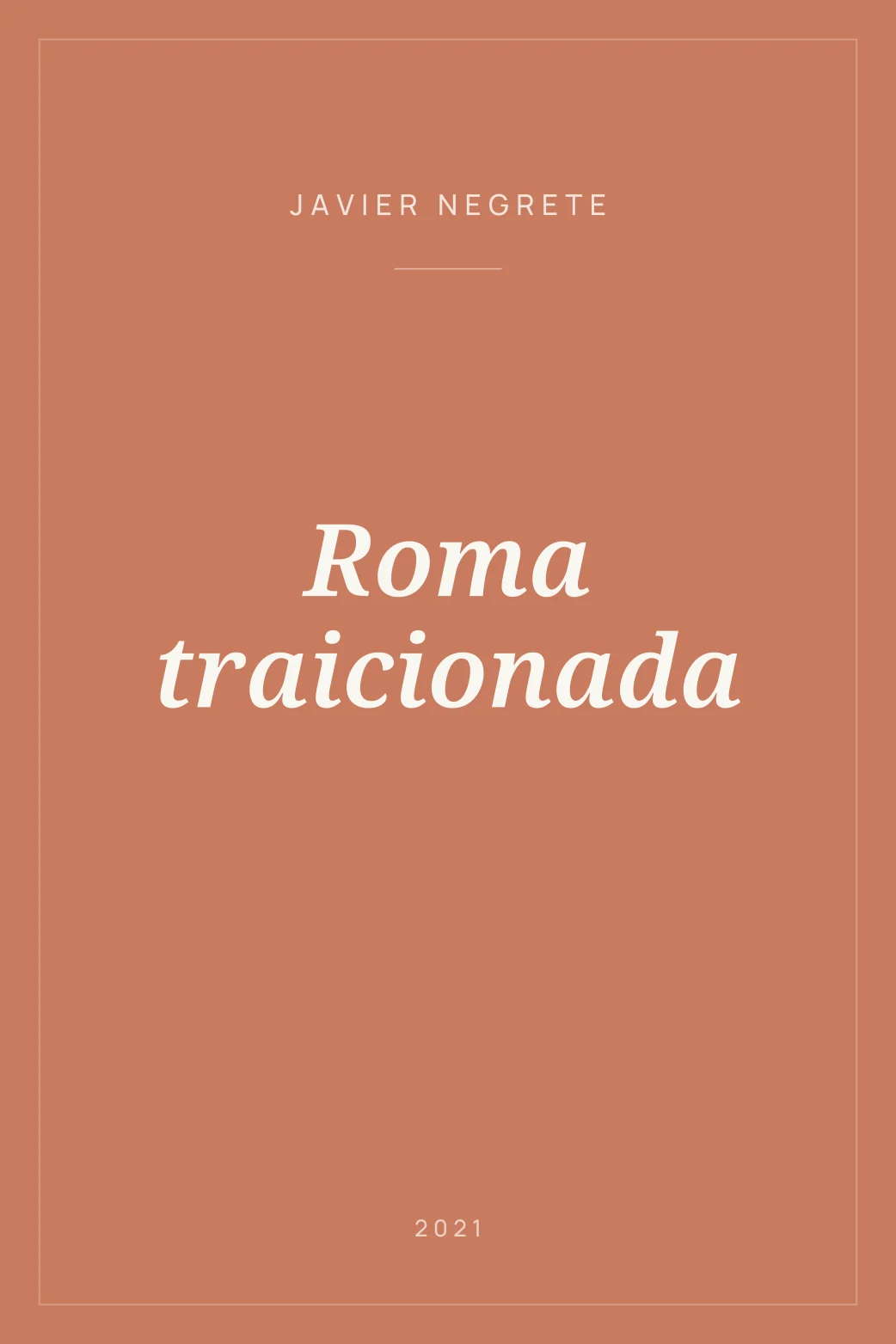Portada de Roma traicionada