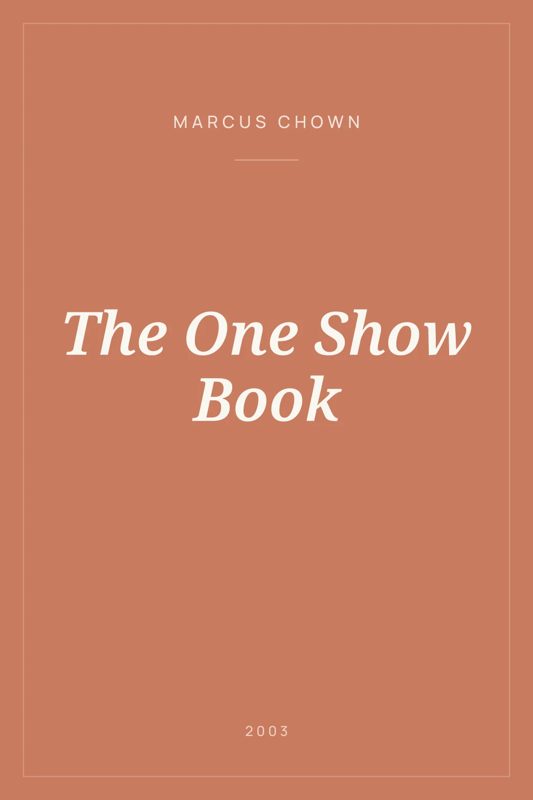 Portada de The One Show Book