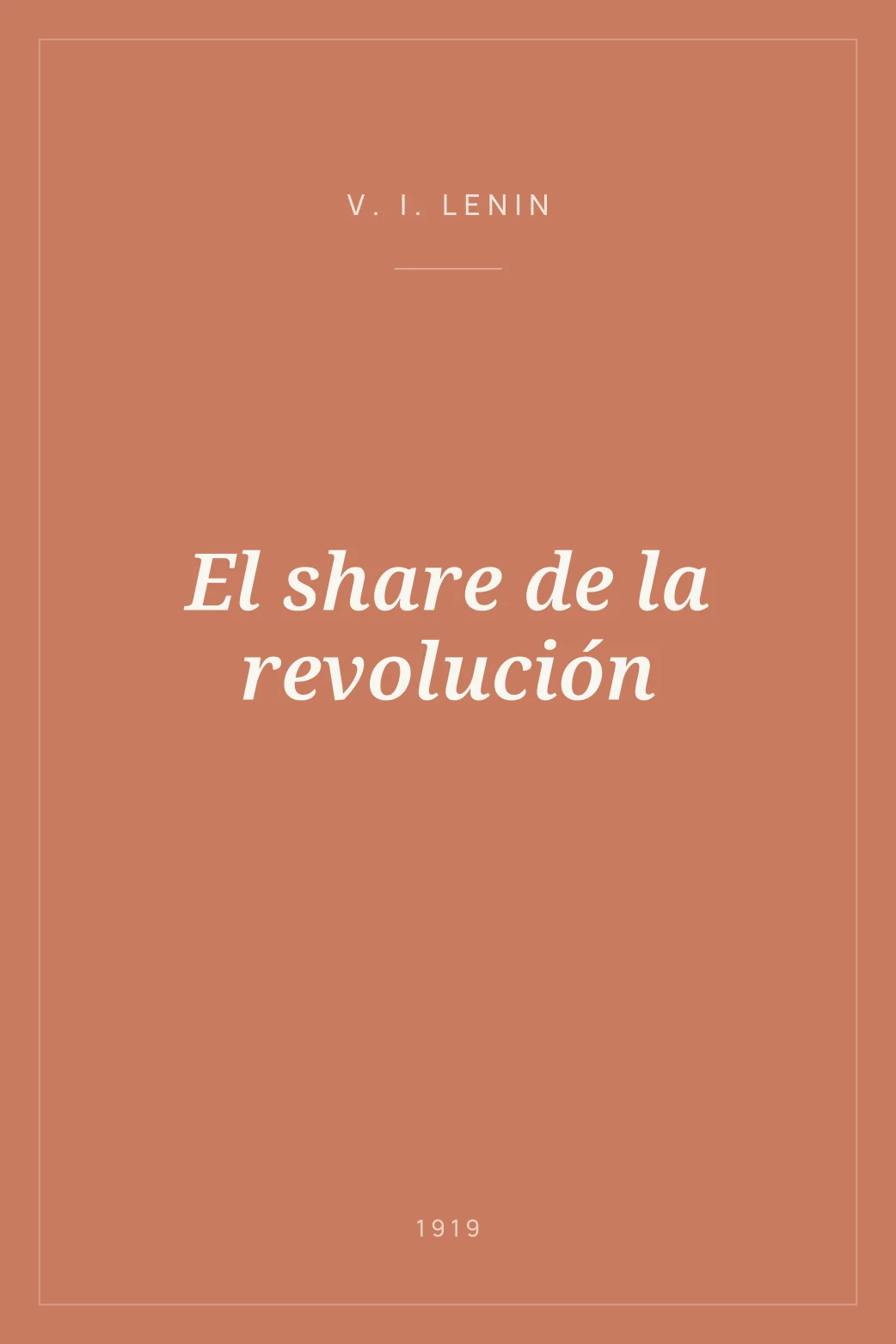 Portada de El share de la revolución