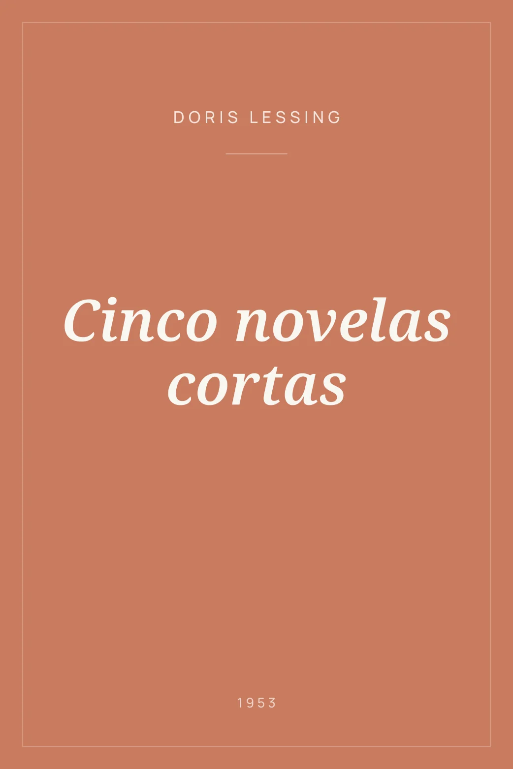 Portada de Cinco novelas cortas