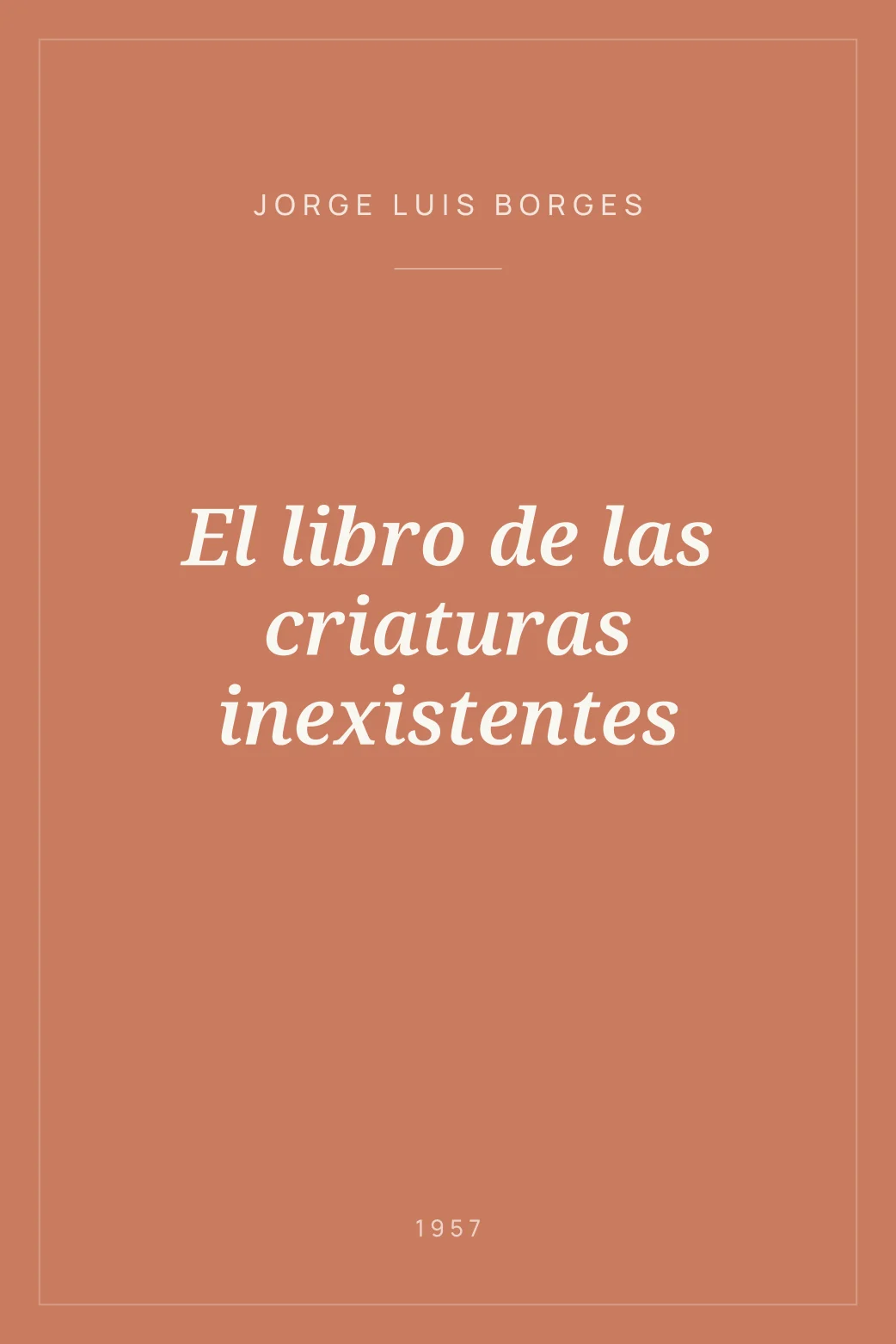 Portada de El libro de las criaturas inexistentes