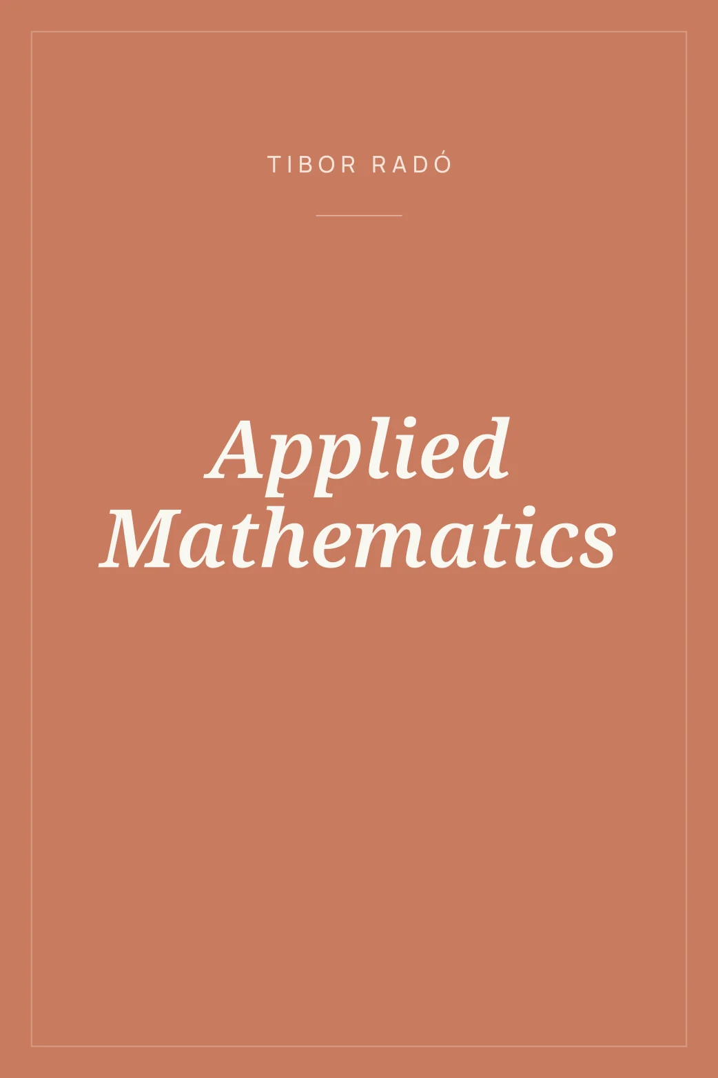 Portada de Applied Mathematics