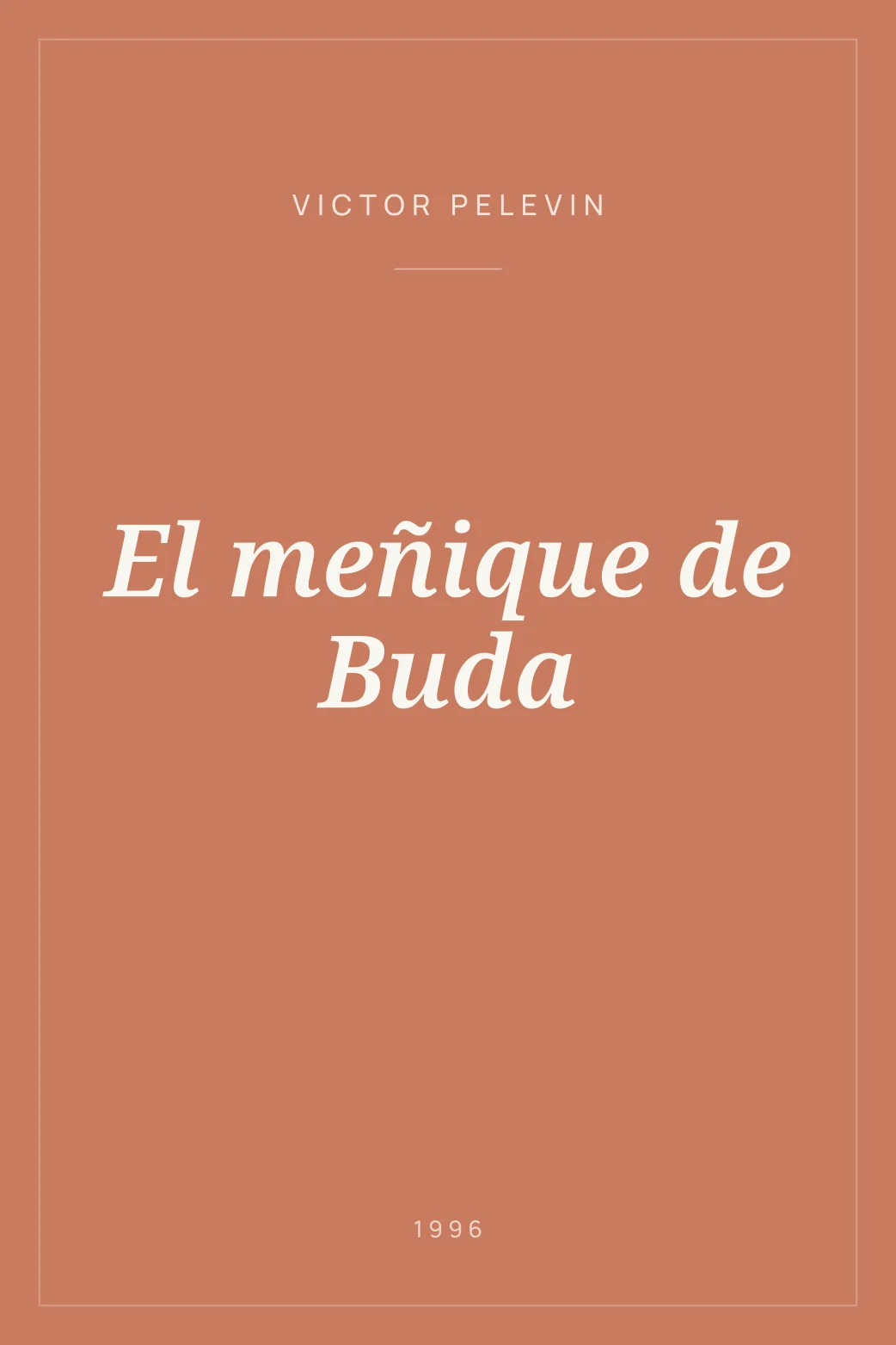 Portada de El meñique de Buda