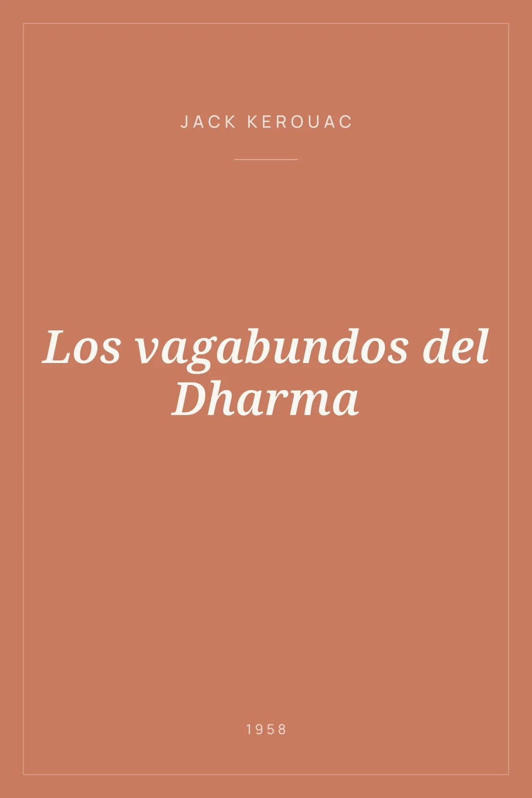 Portada de Los vagabundos del Dharma