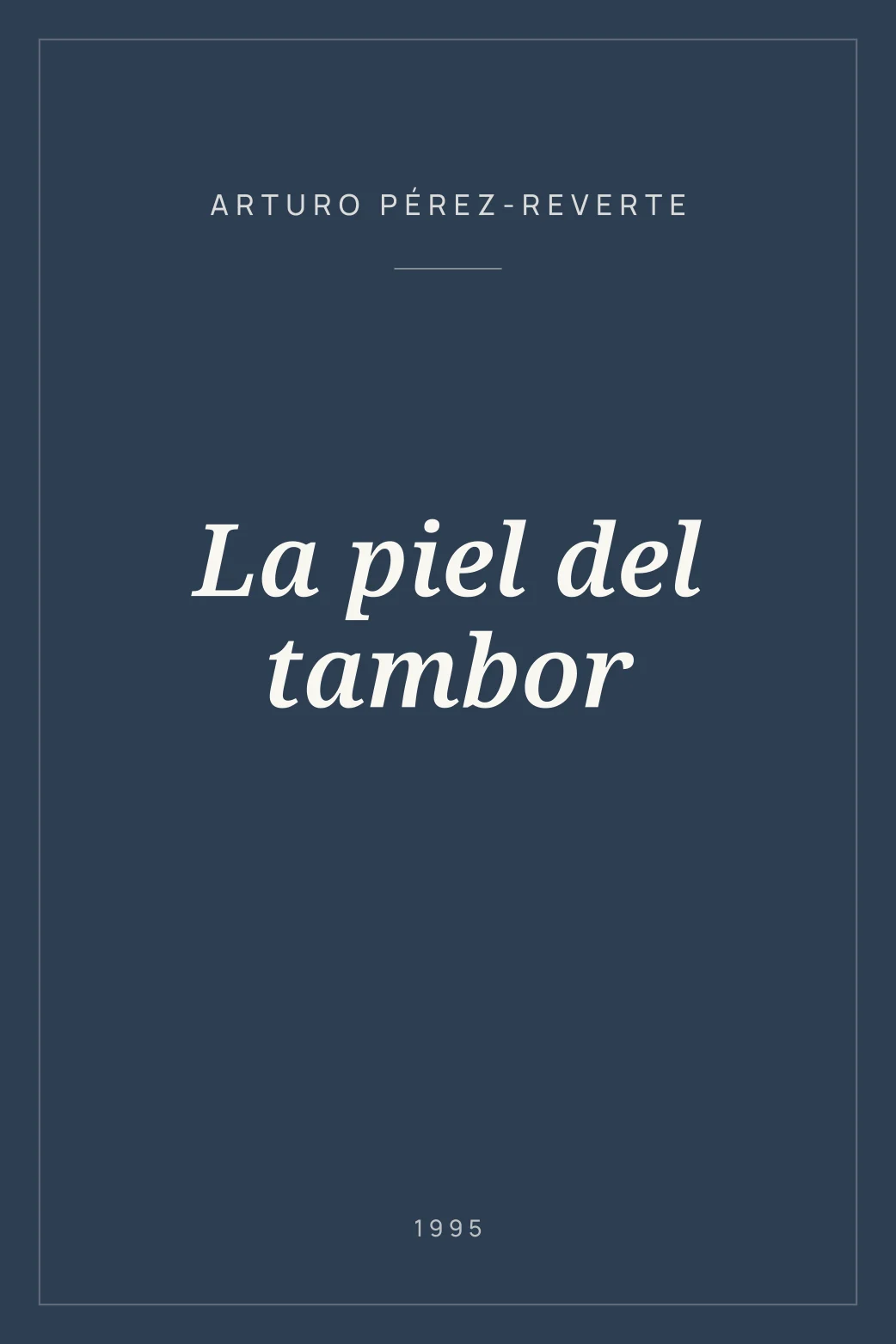 Portada de La piel del tambor