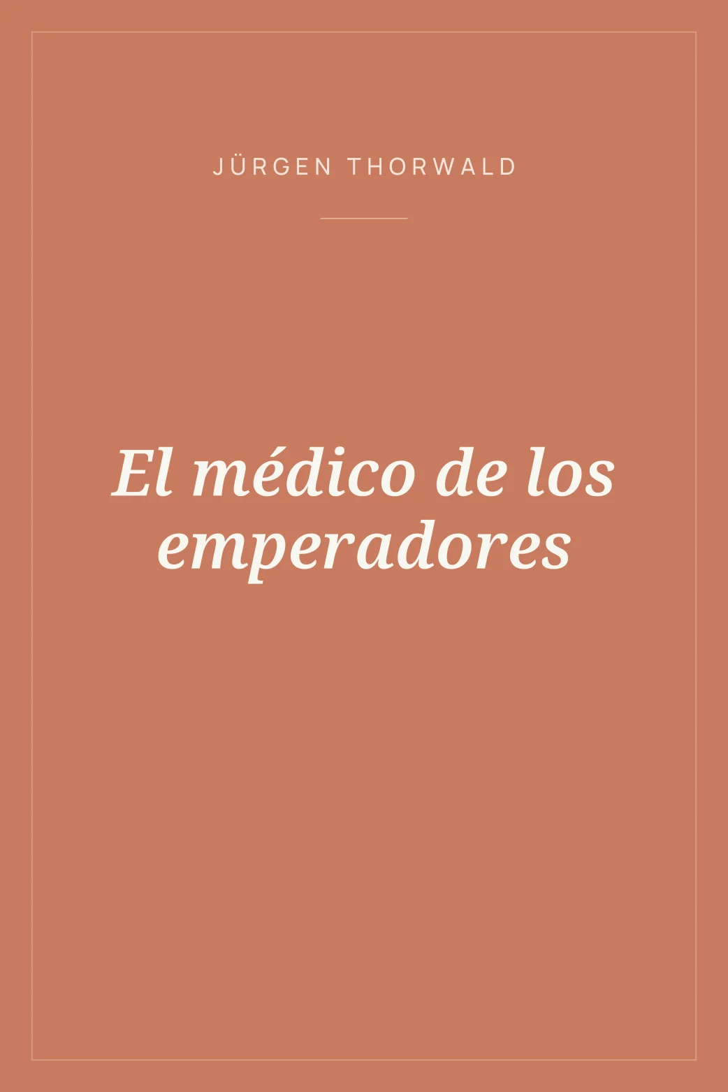Portada de El médico de los emperadores