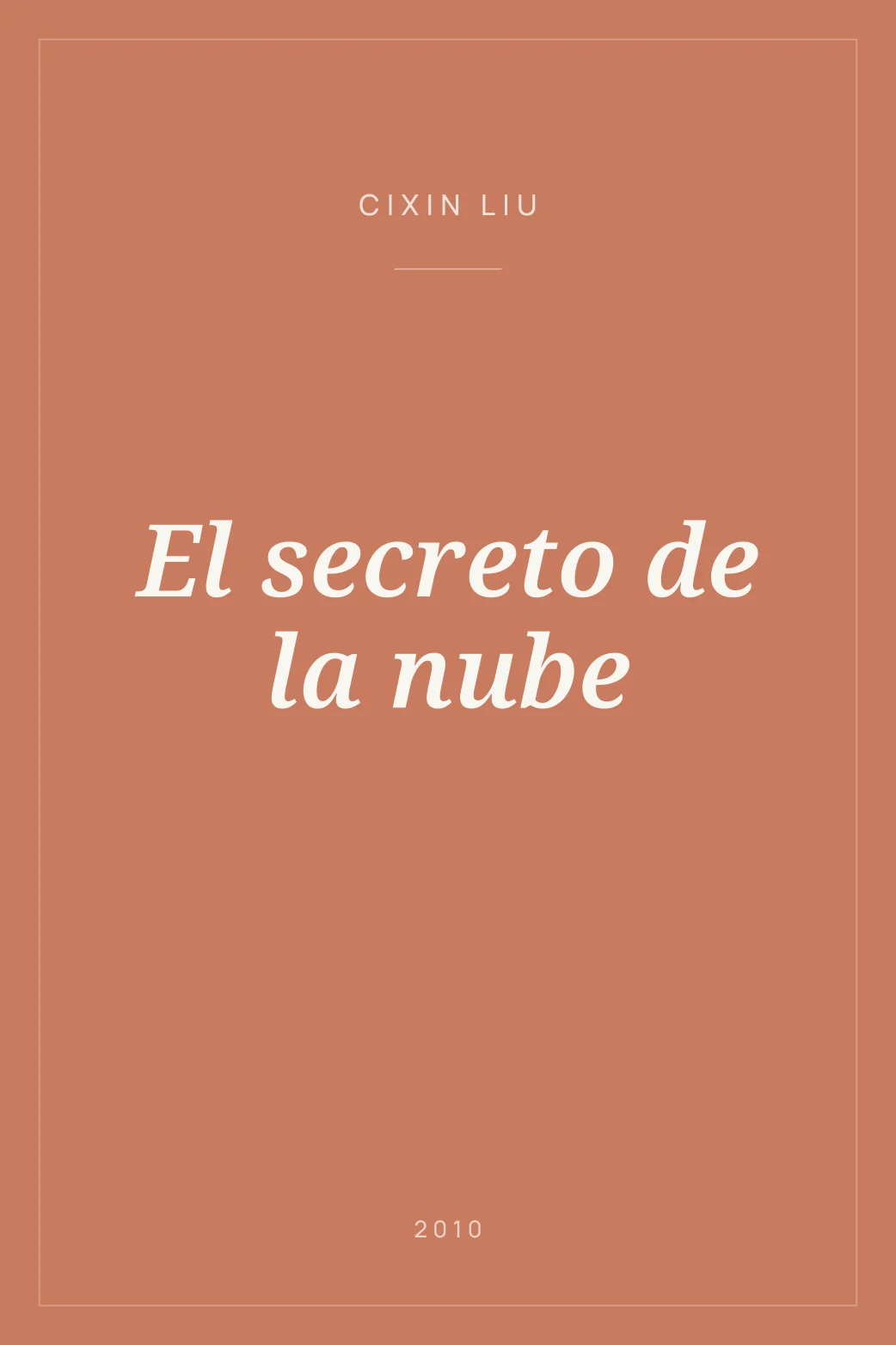 Portada de El secreto de la nube