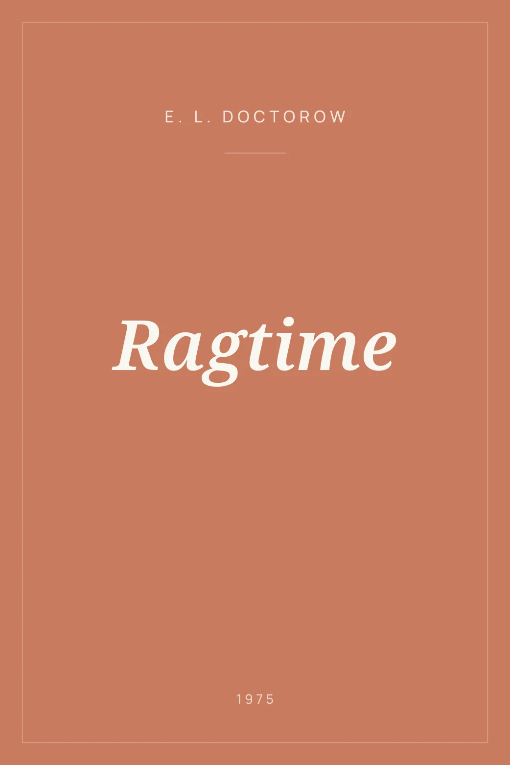 Portada de Ragtime