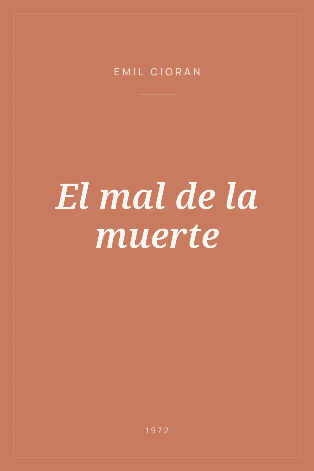 Portada de El mal de la muerte