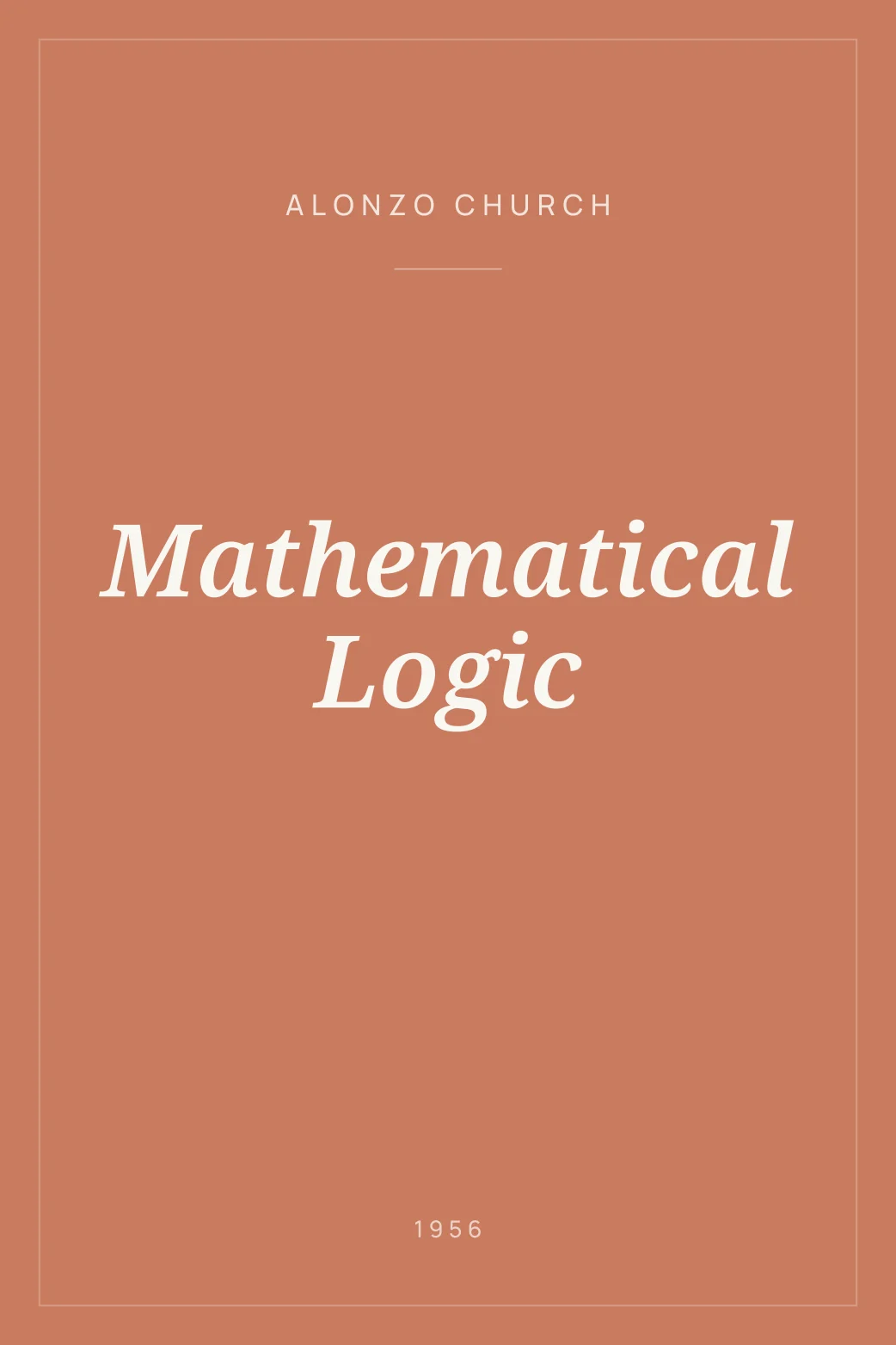 Portada de Mathematical Logic
