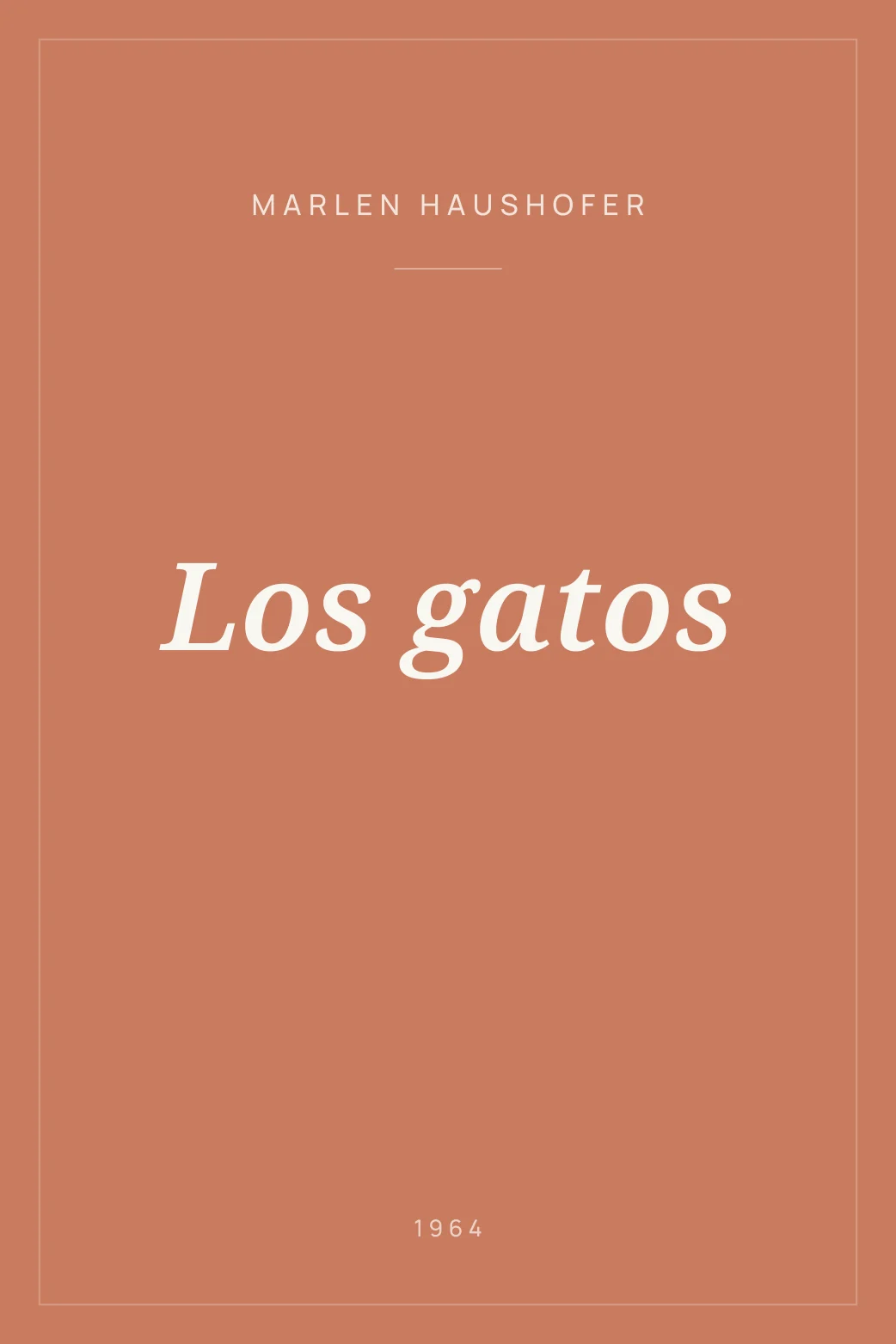 Portada de Los gatos