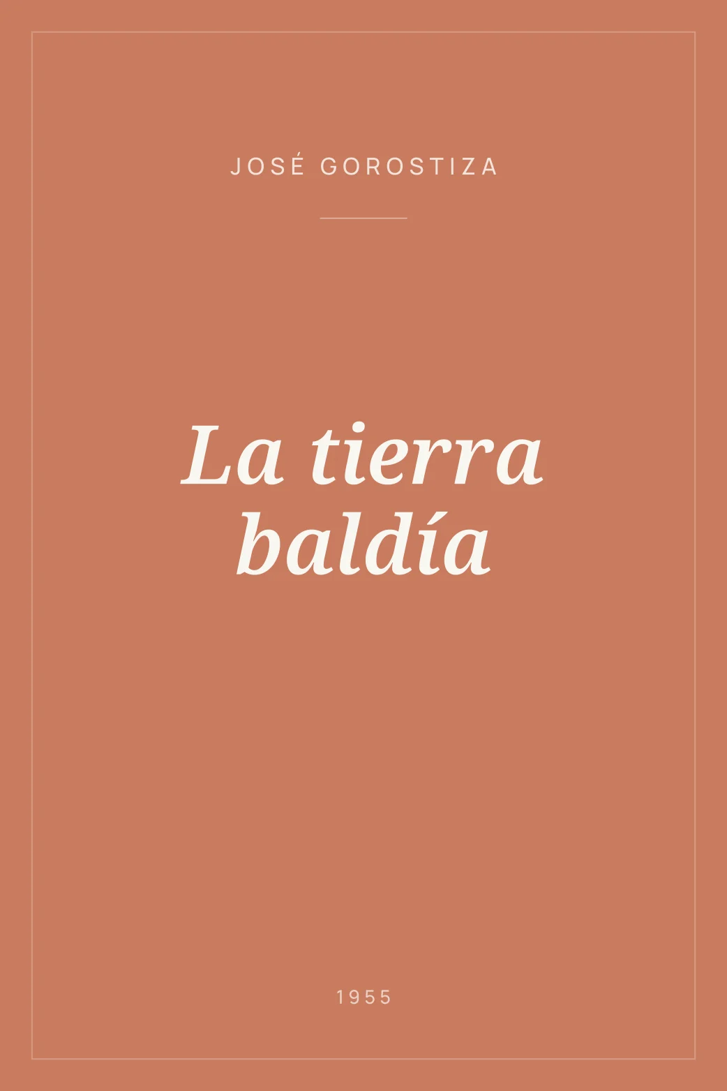 Portada de La tierra baldía