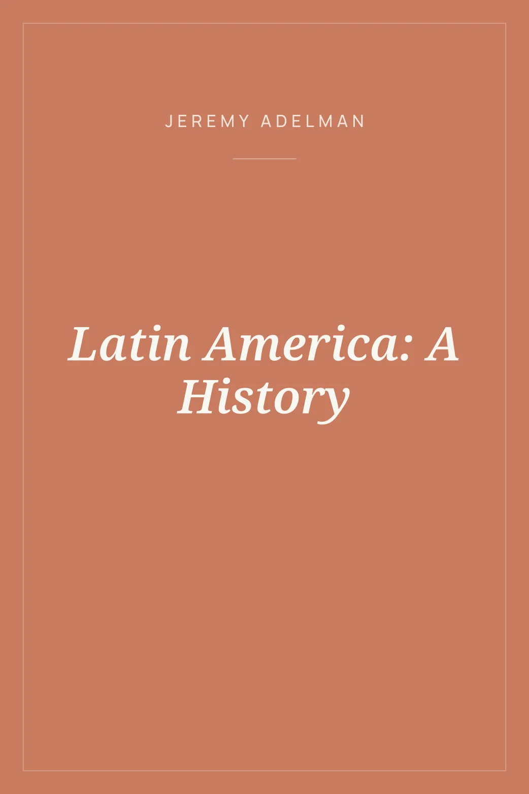 Portada de Latin America: A History