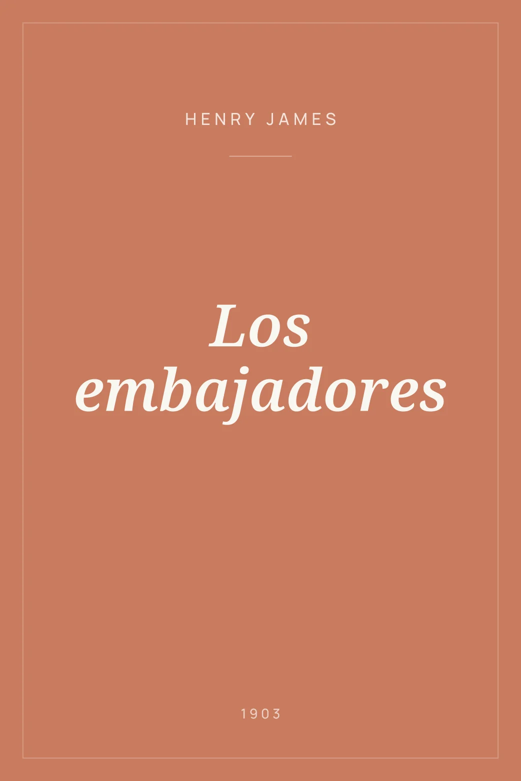 Portada de Los embajadores