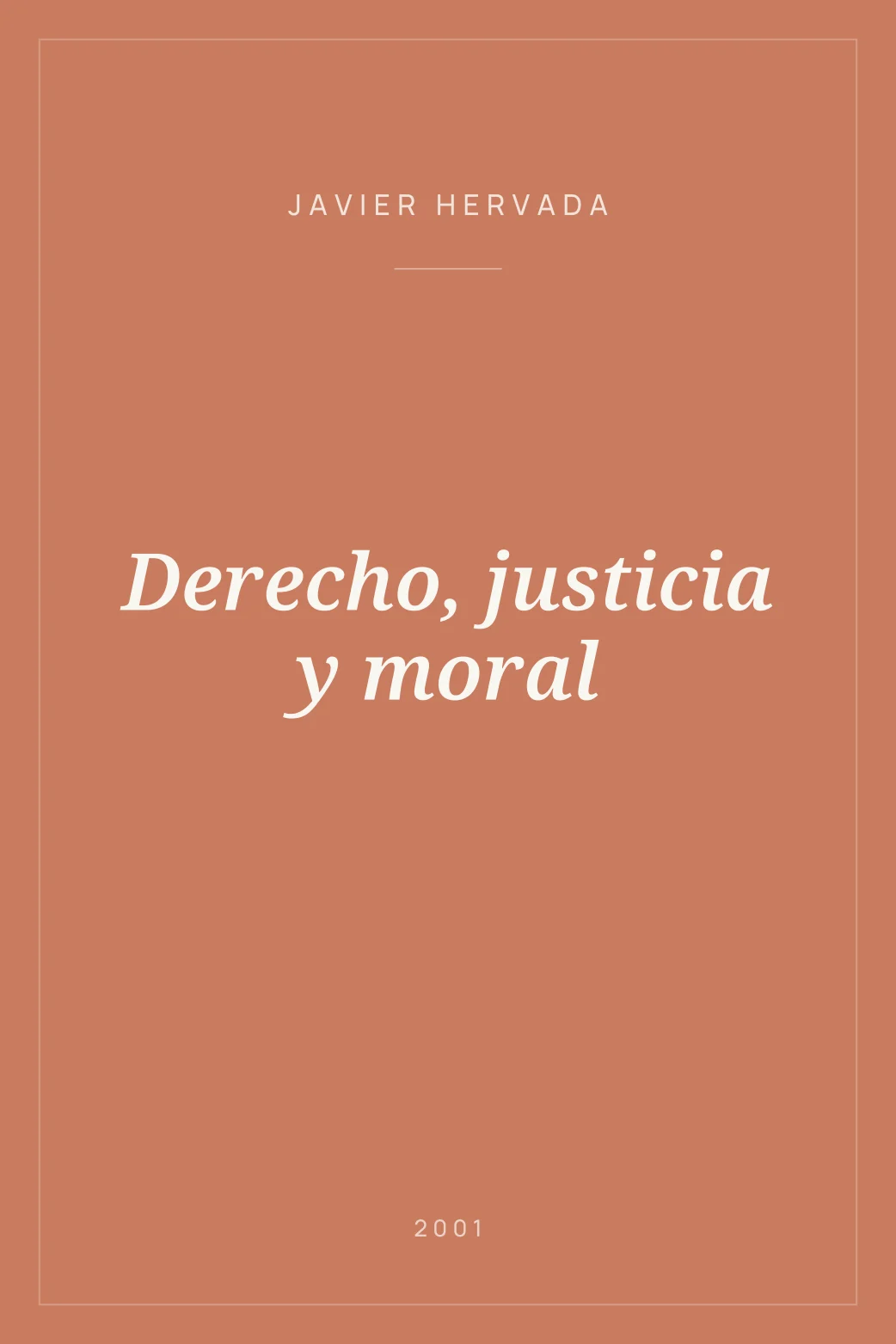 Portada de Derecho, justicia y moral