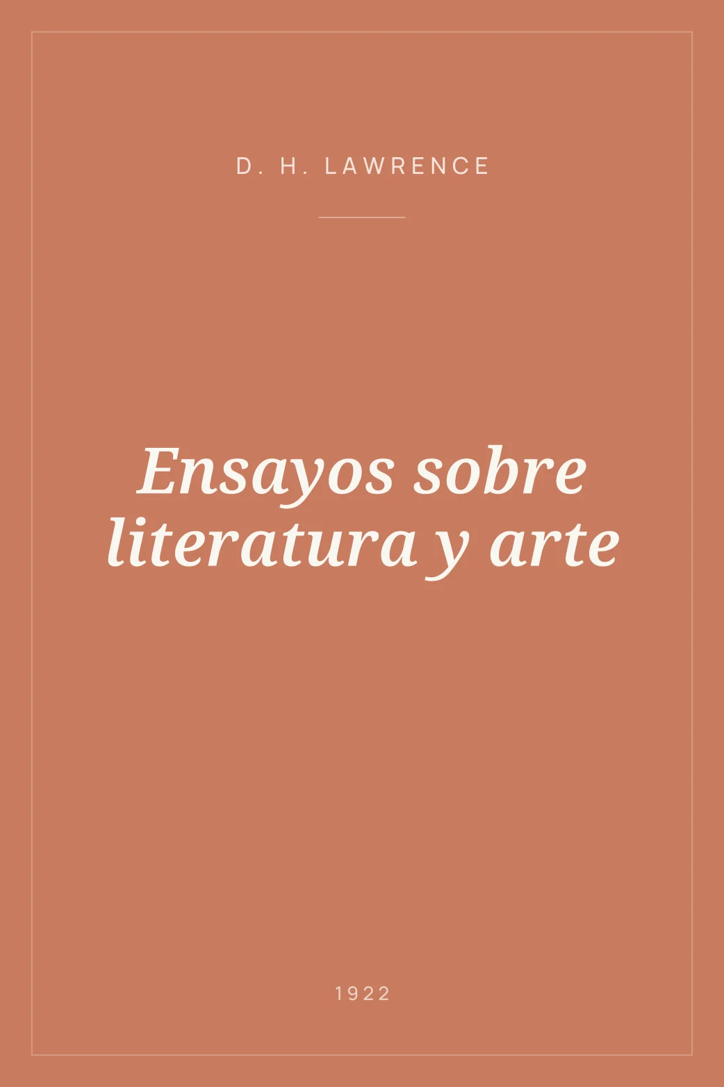 Portada de Ensayos sobre literatura y arte