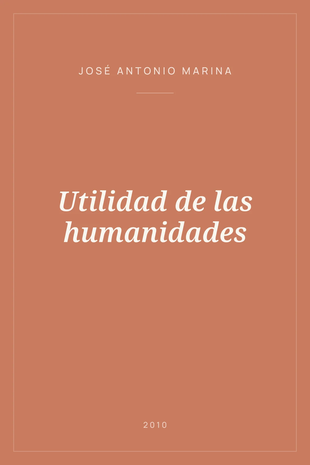 Portada de Utilidad de las humanidades