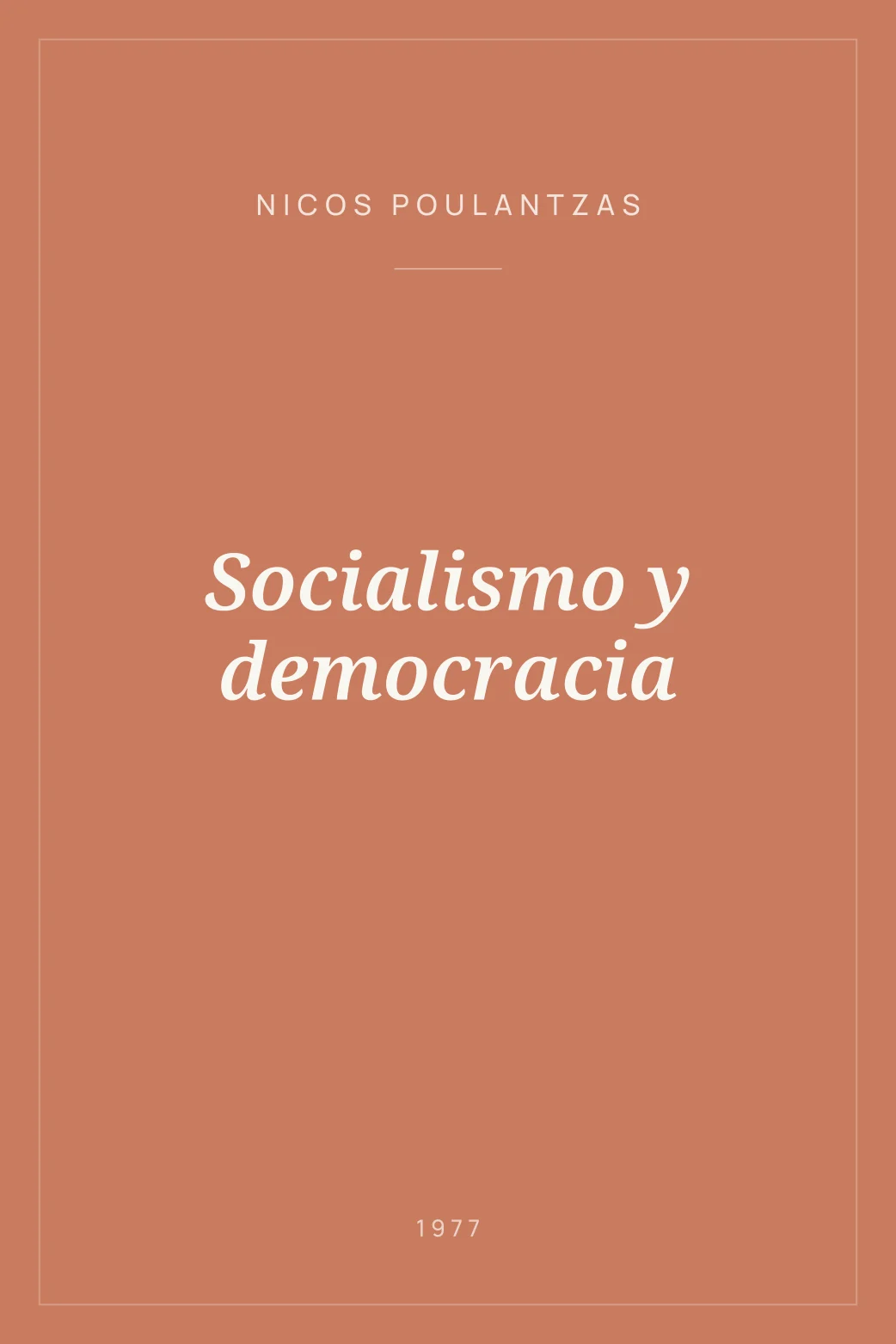 Portada de Socialismo y democracia