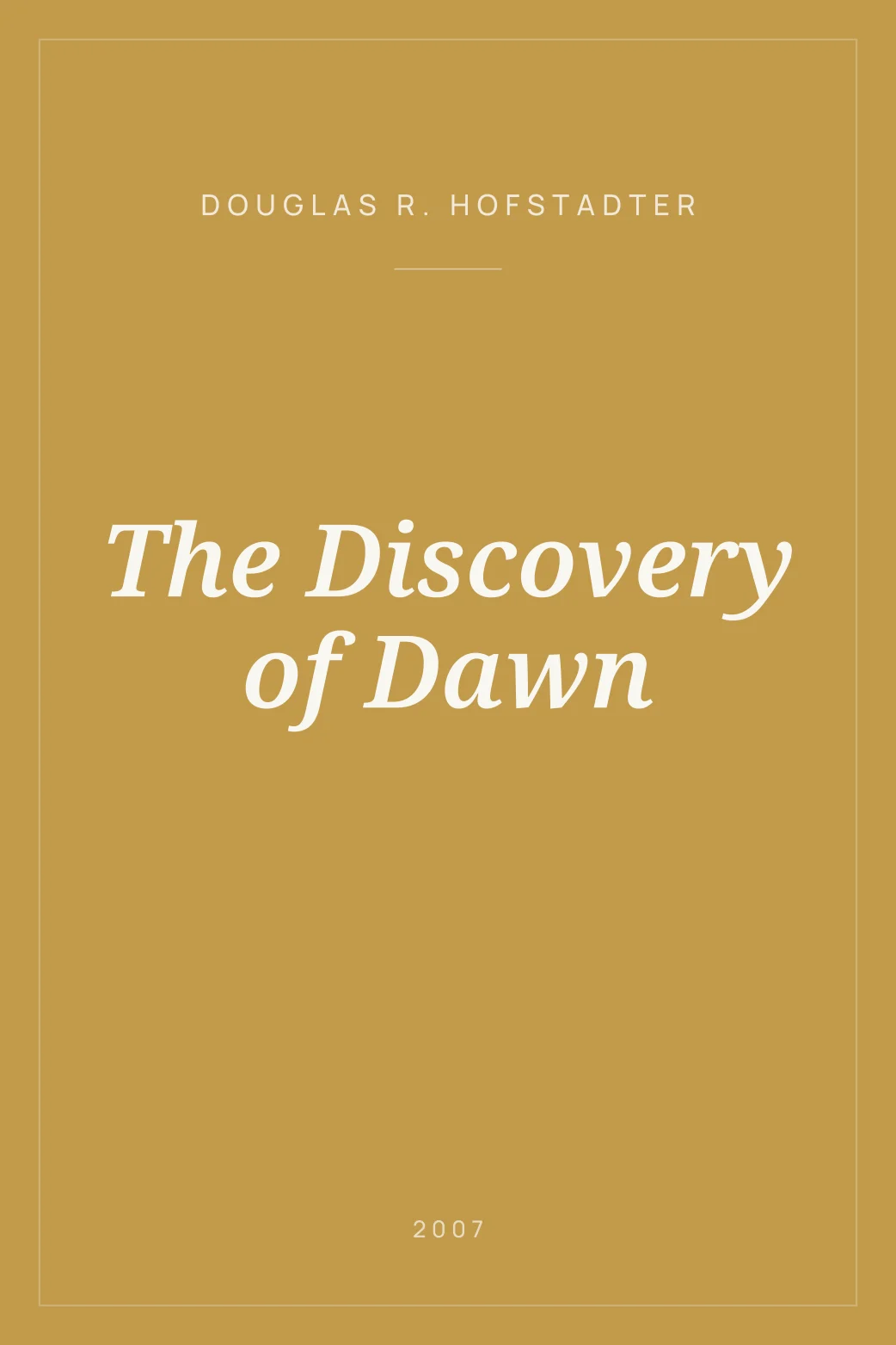 Portada de The Discovery of Dawn