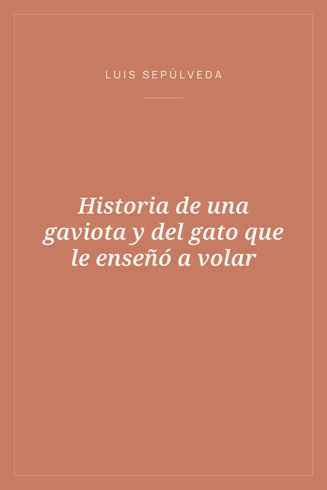 Portada de Historia de una gaviota y del gato que le enseñó a volar
