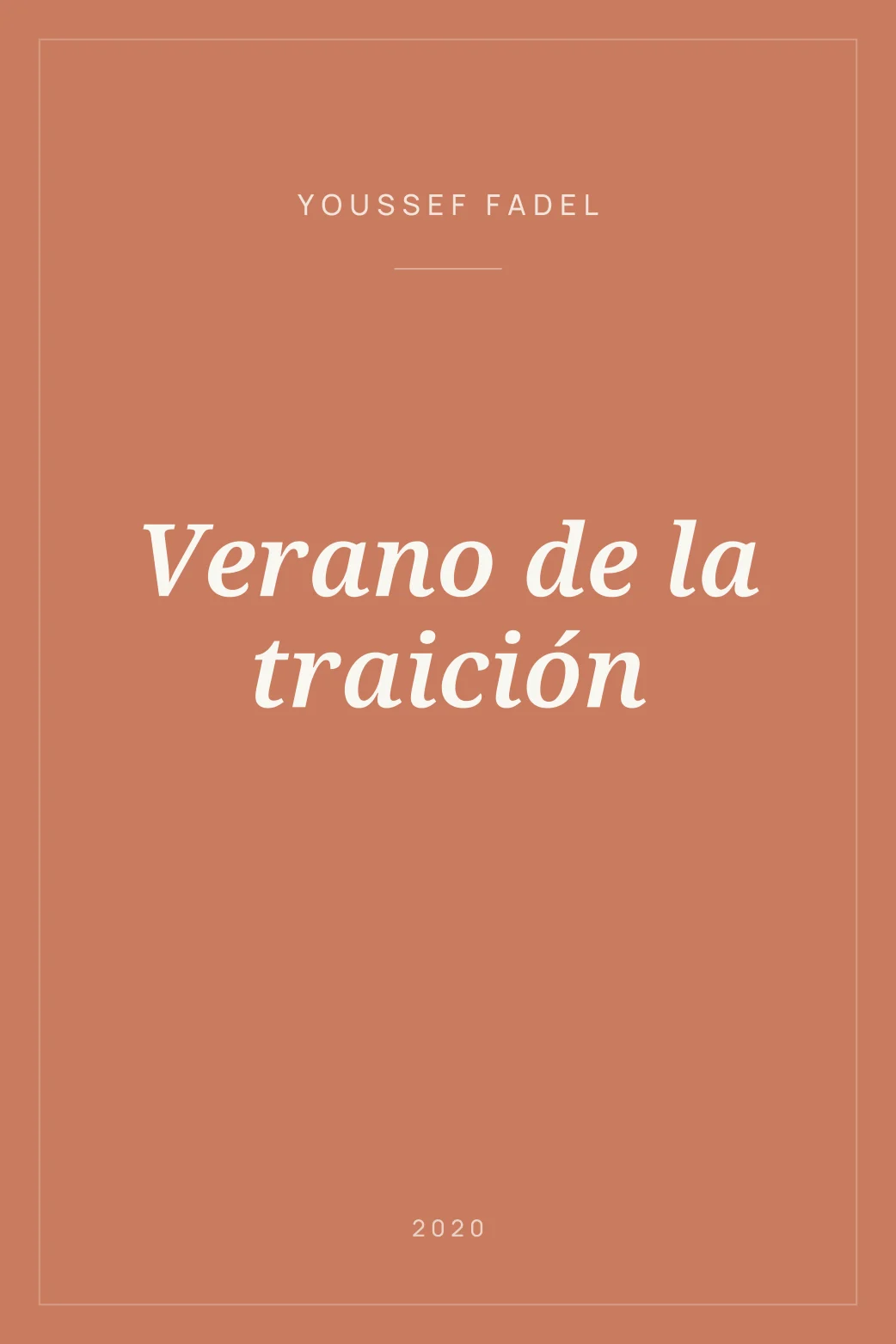 Portada de Verano de la traición