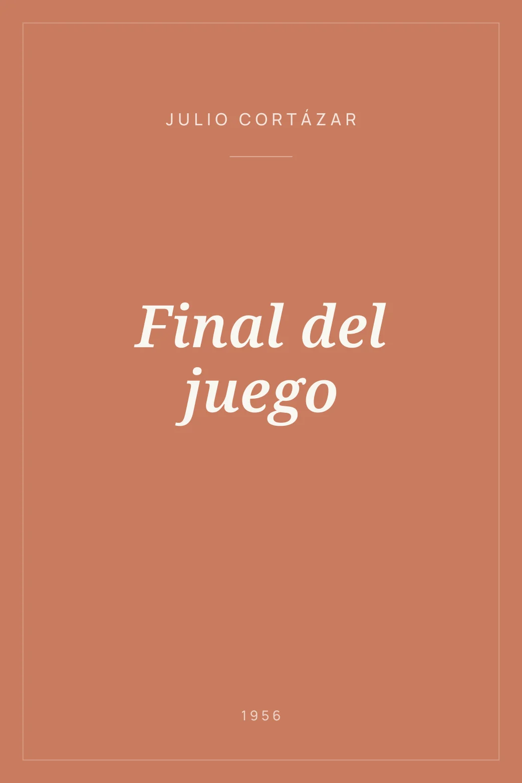 Portada de Final del juego