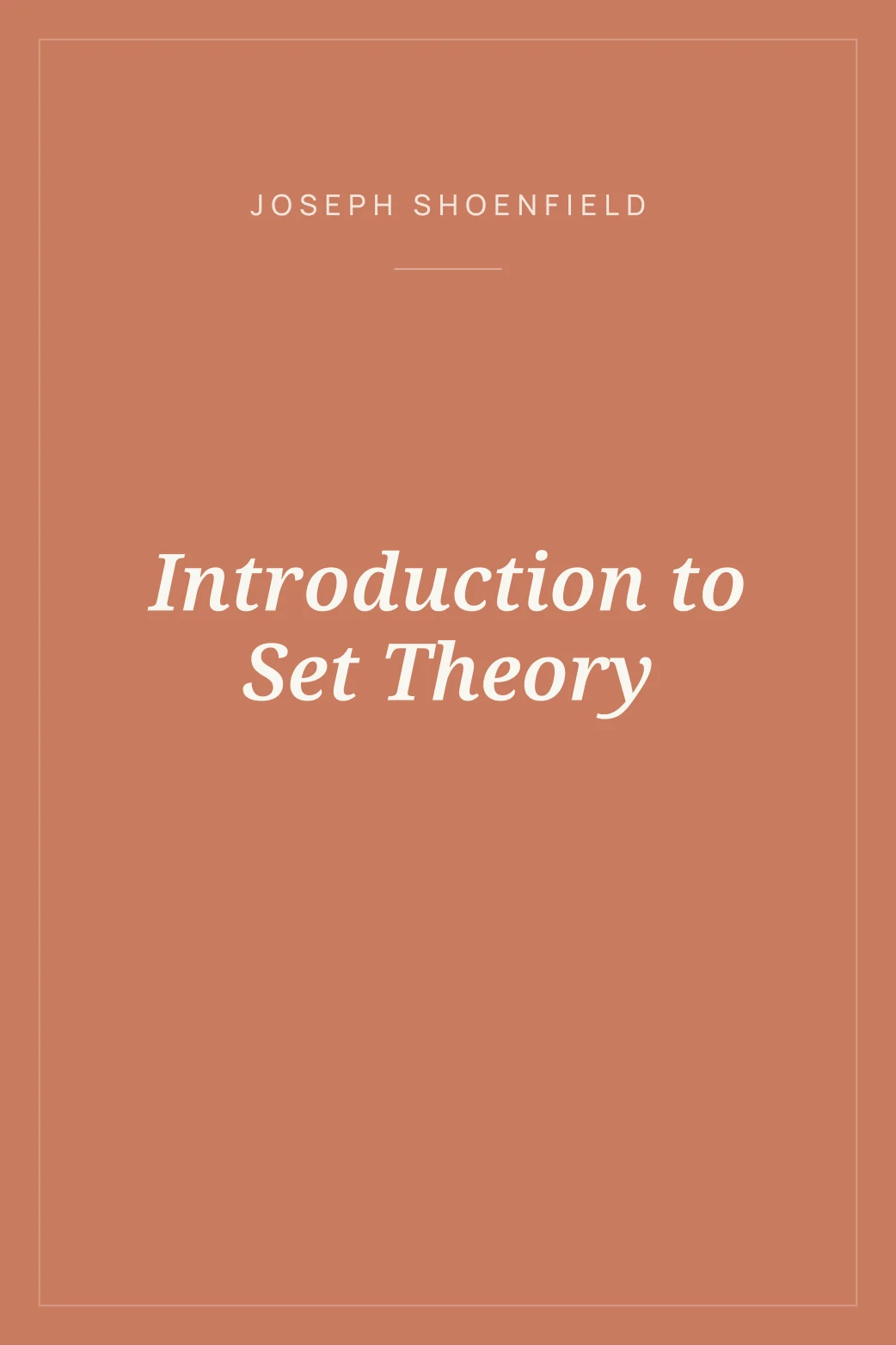Portada de Introduction to Set Theory