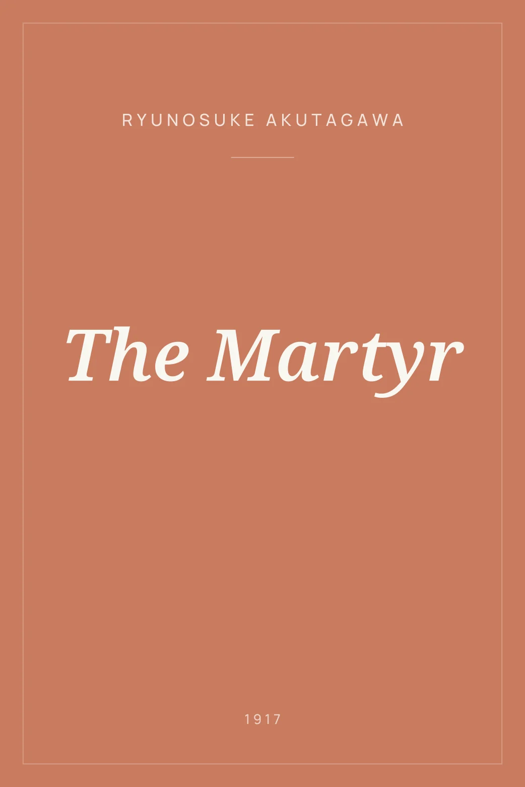 Portada de The Martyr