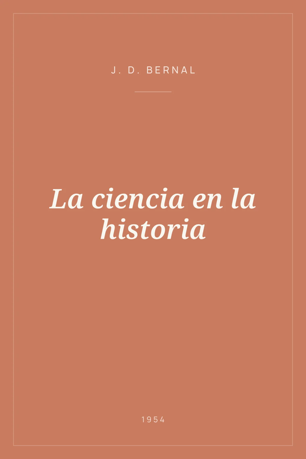 Portada de La ciencia en la historia