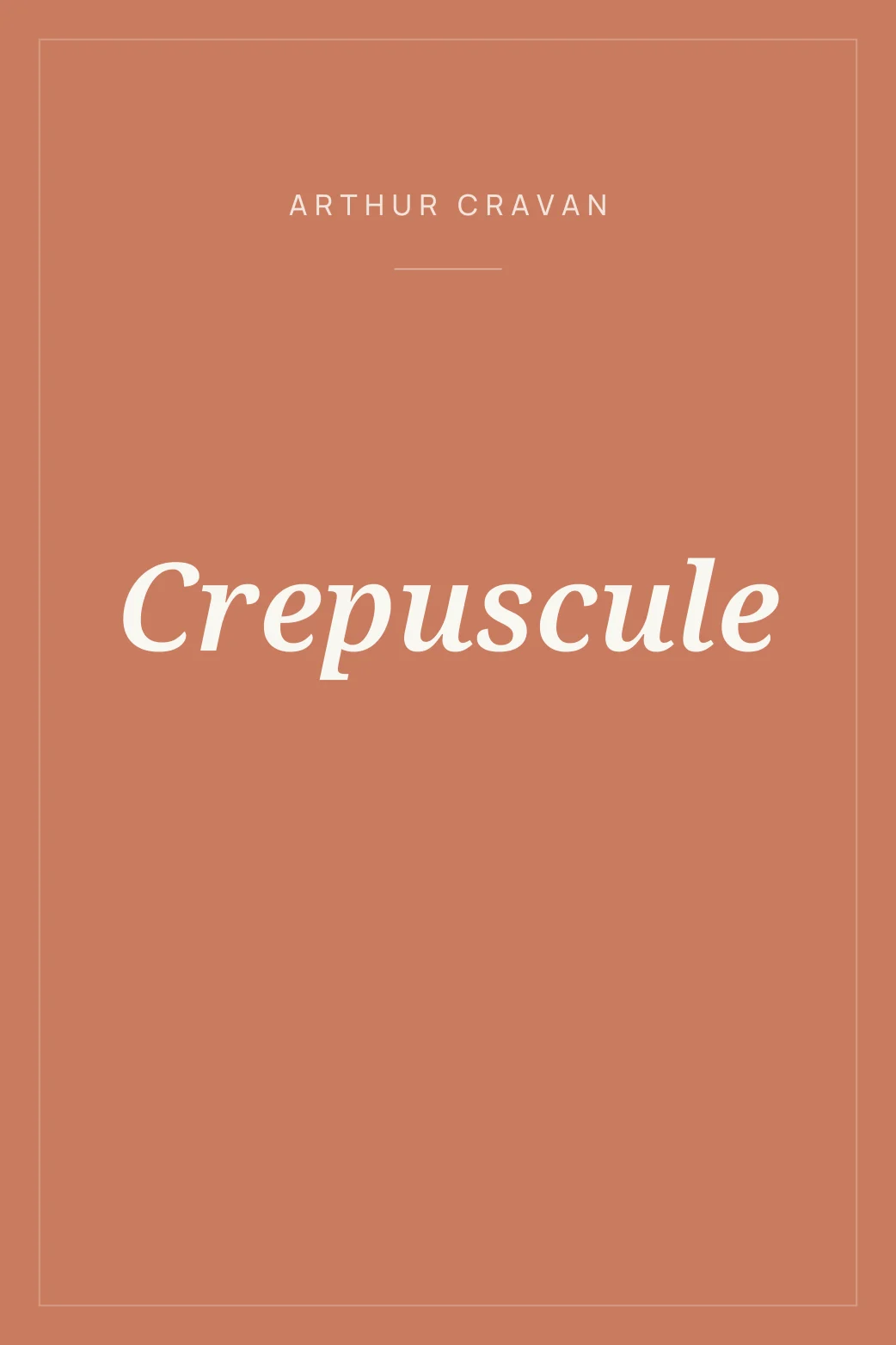 Portada de Crepuscule