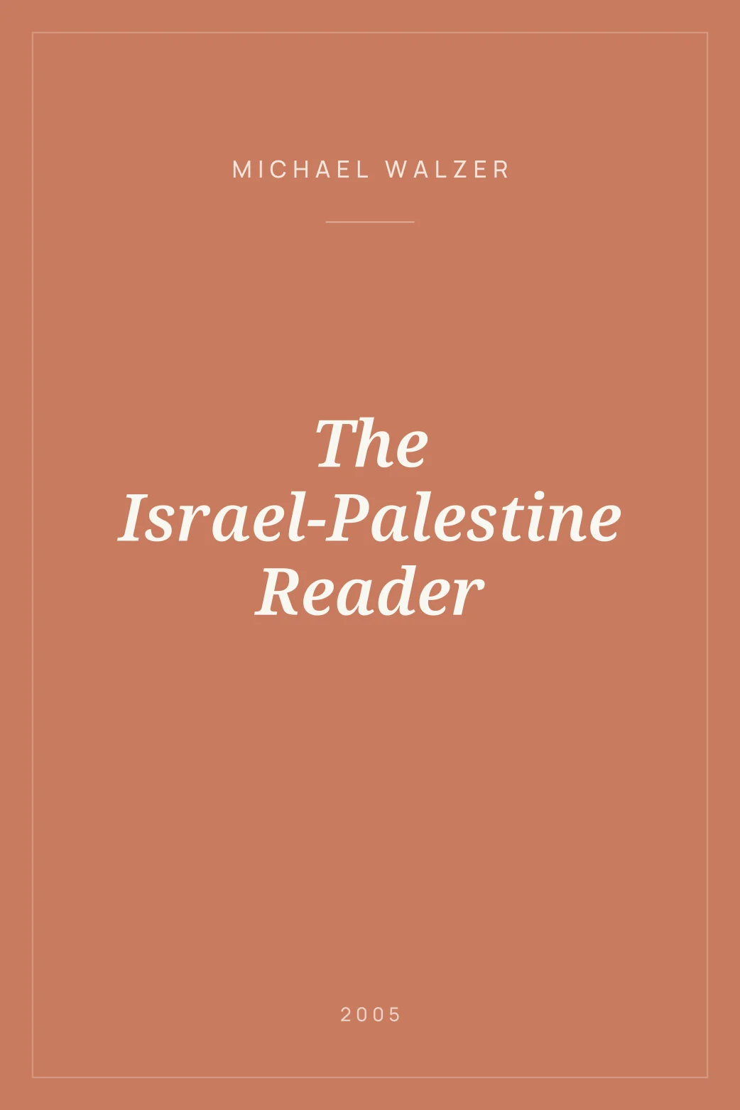 Portada de The Israel-Palestine Reader