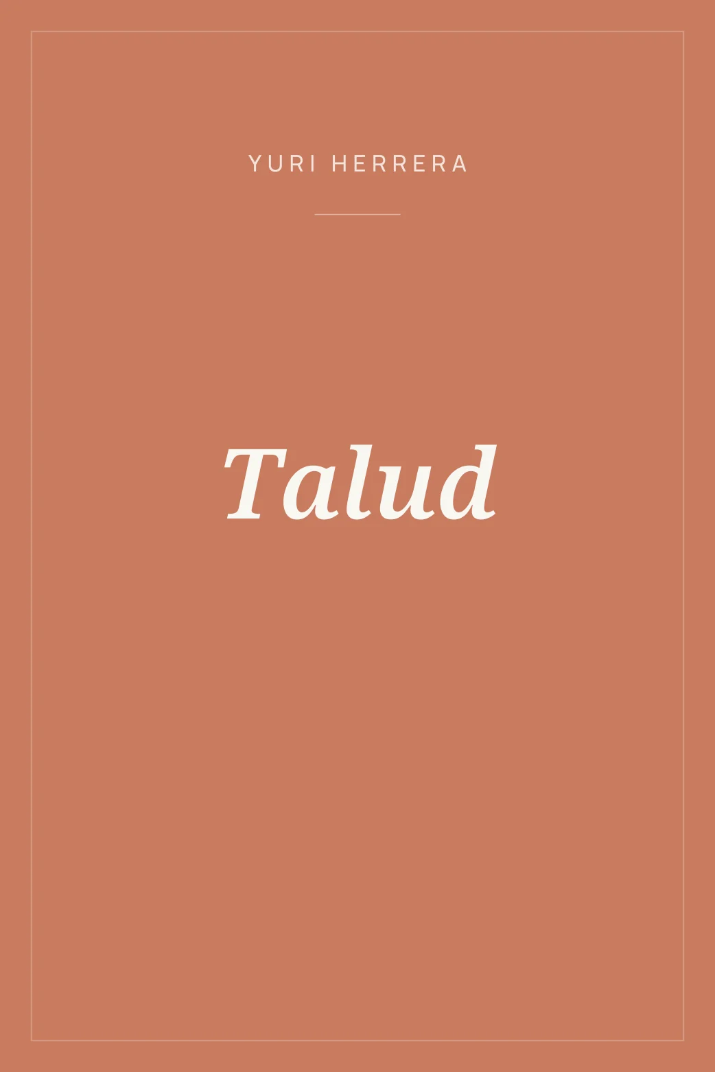 Portada de Talud