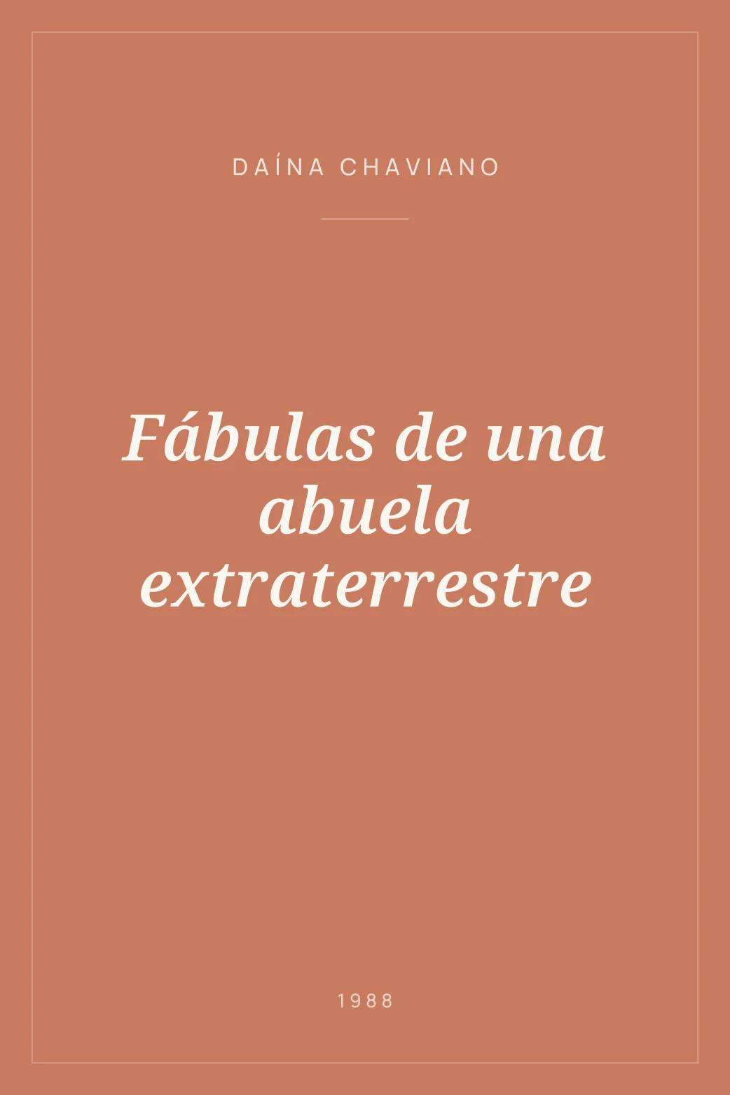 Portada de Fábulas de una abuela extraterrestre