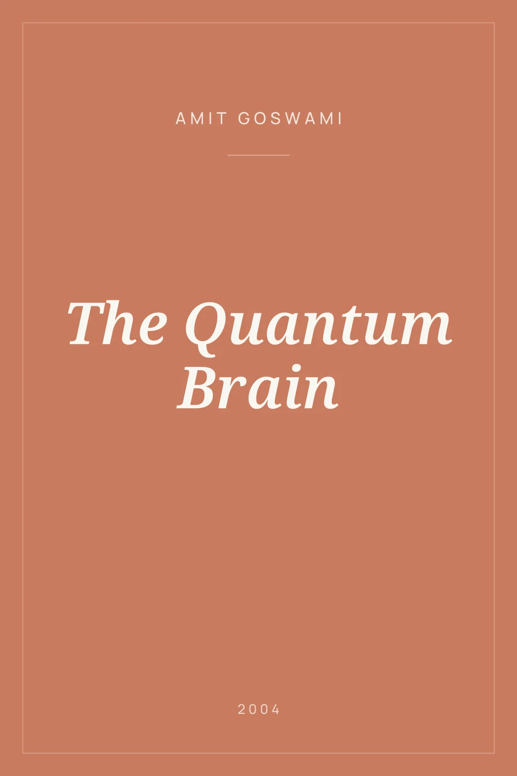 Portada de The Quantum Brain