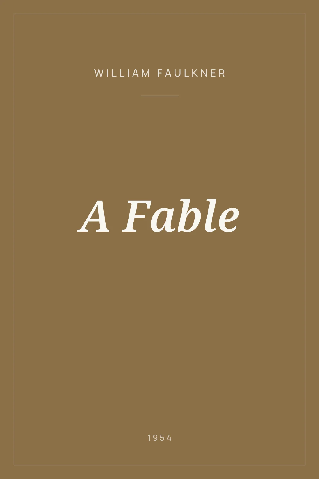 Portada de A Fable