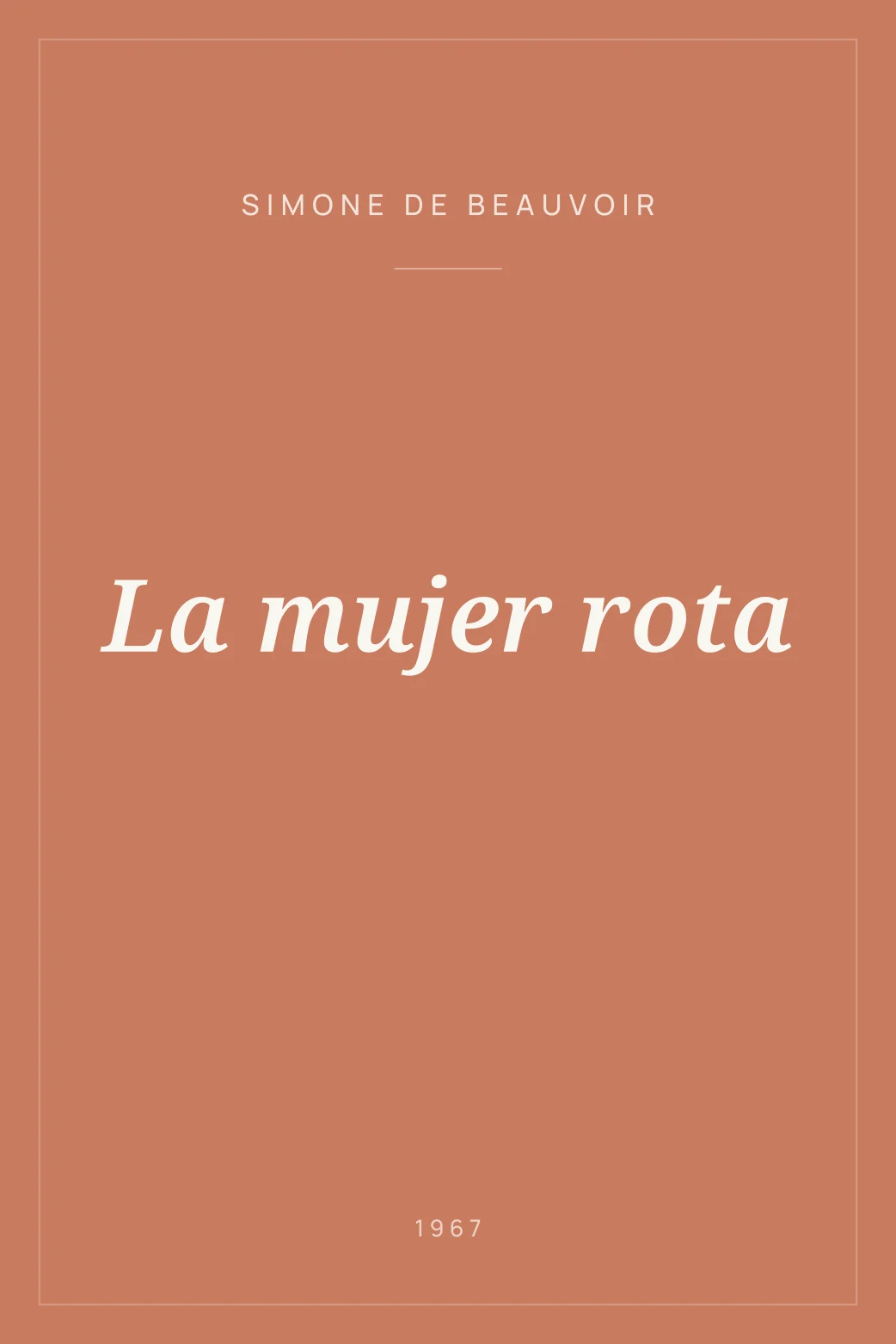 Portada de La mujer rota