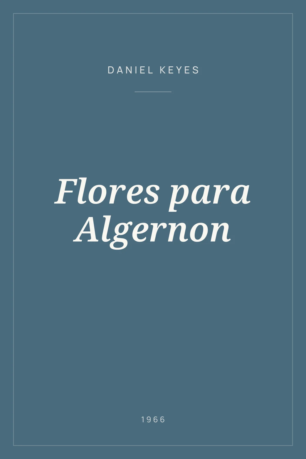 Portada de Flores para Algernon