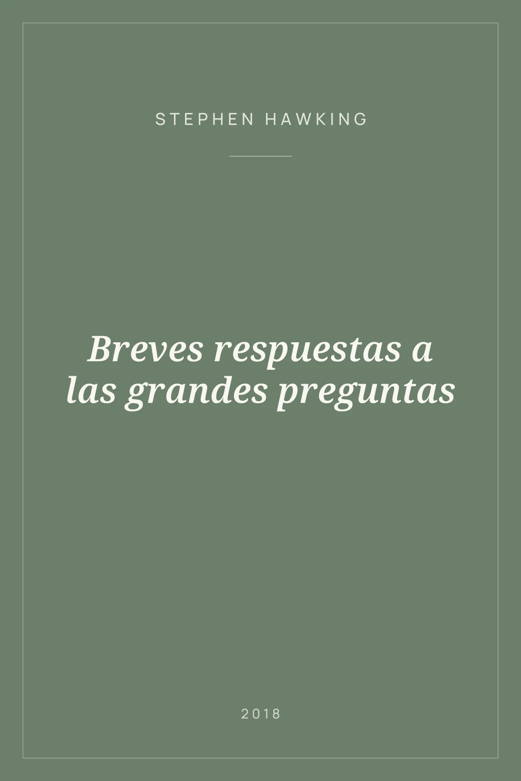 Portada de Breves respuestas a las grandes preguntas